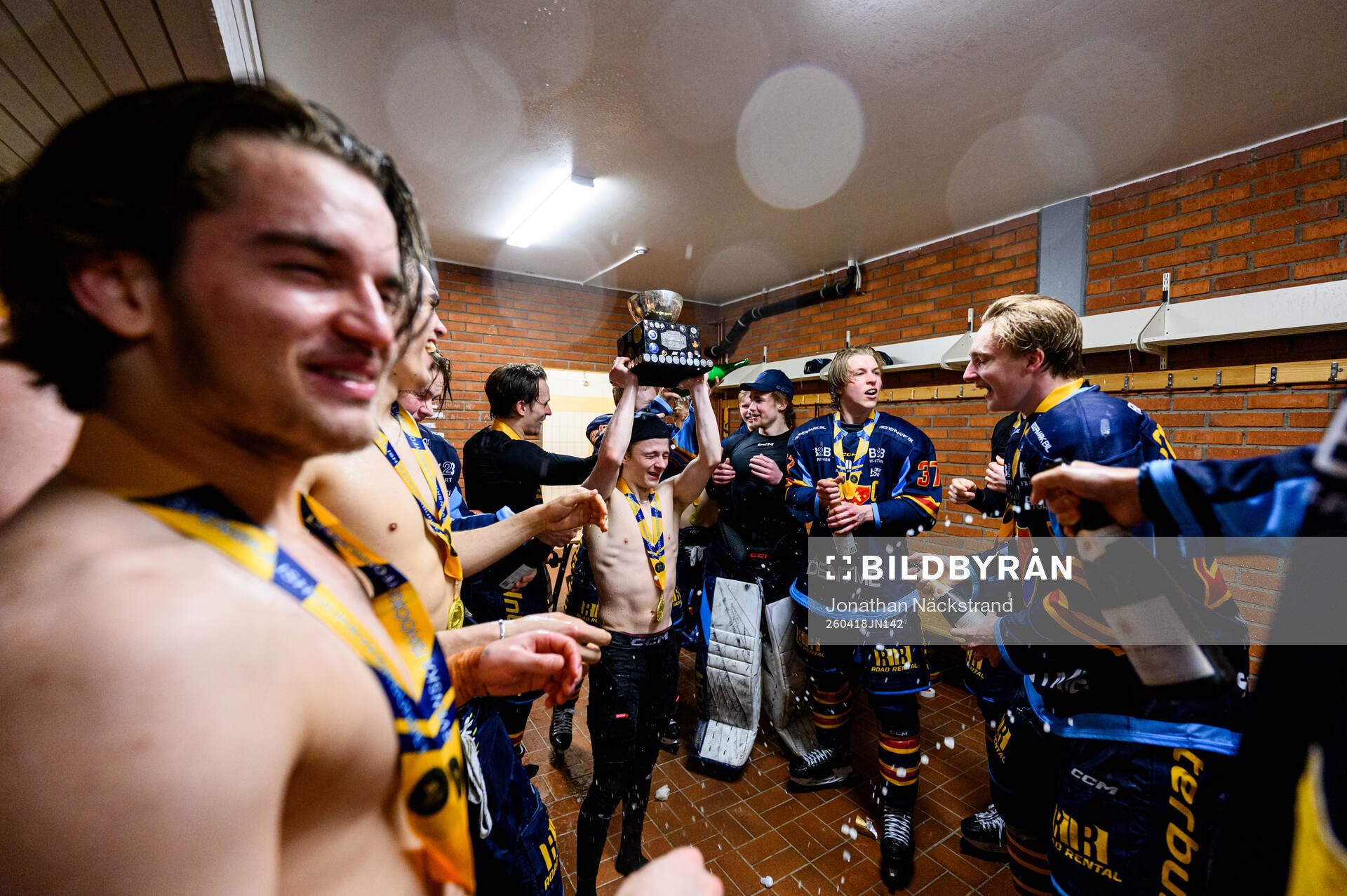 Djurgårdens spelare jublar