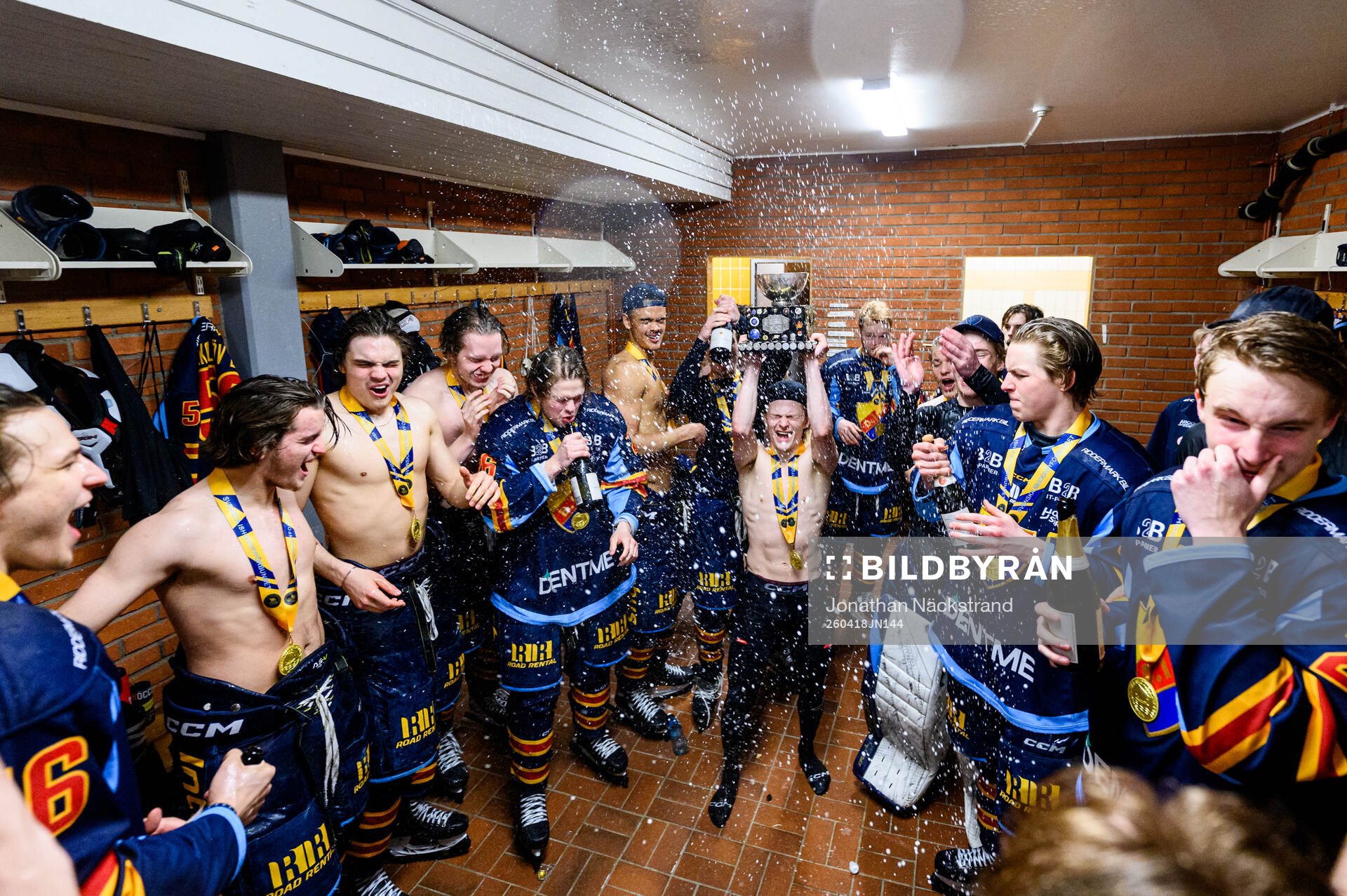Djurgårdens spelare jublar