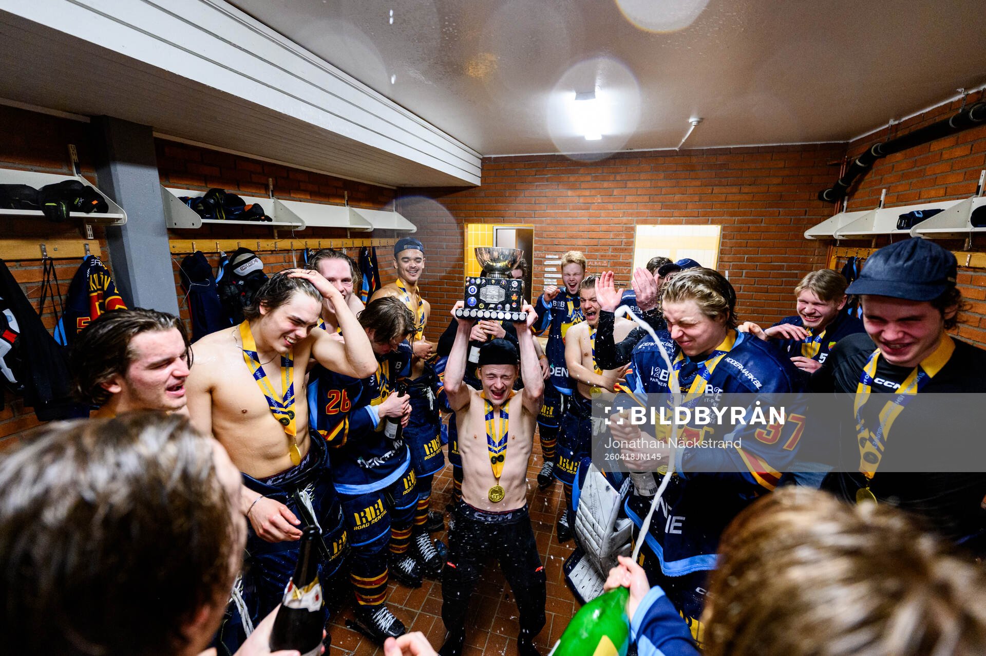 Djurgårdens spelare jublar