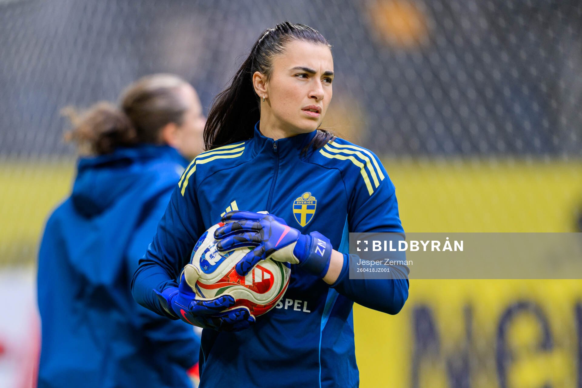 Goalkeeper Zecira Musovic of Sweden