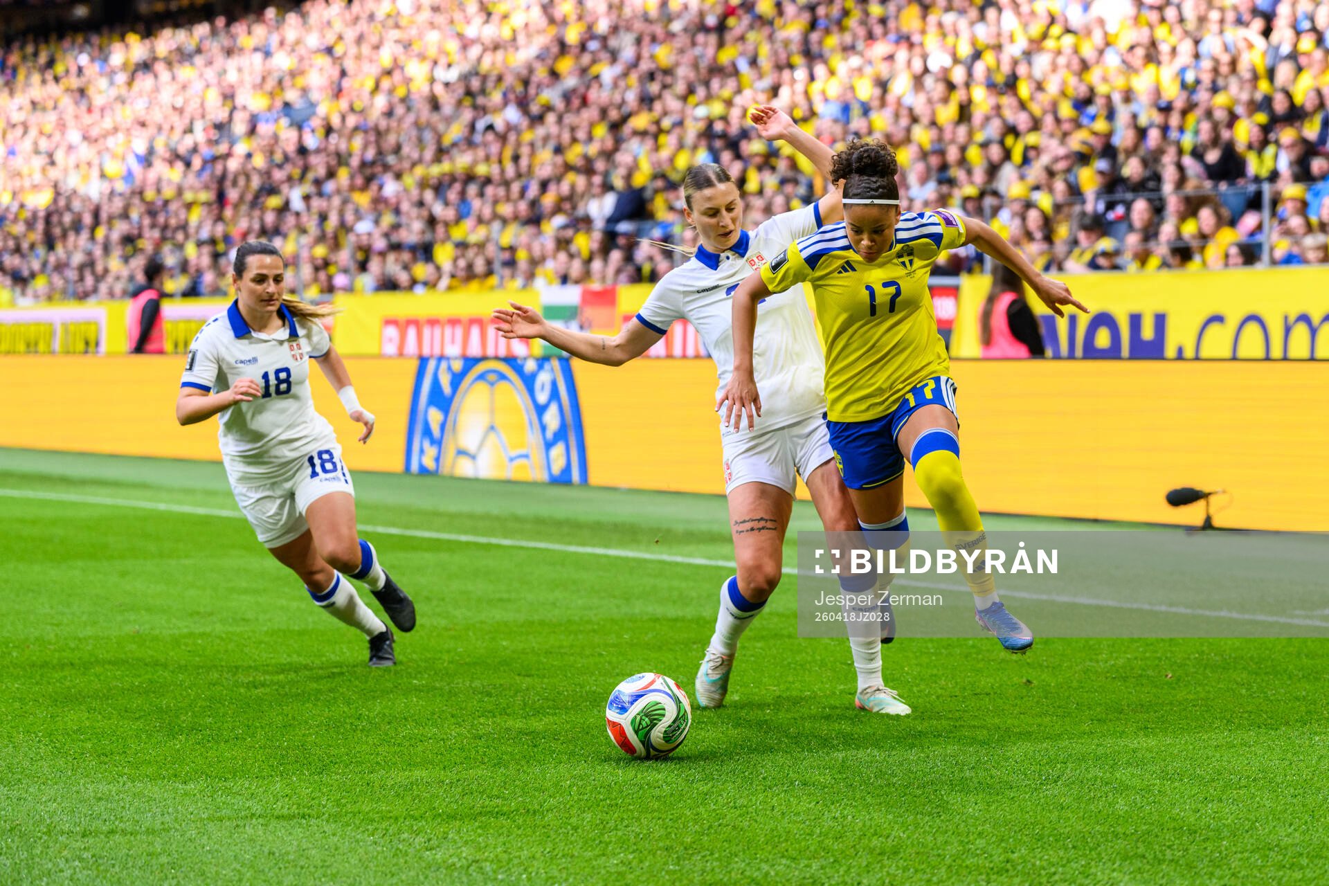 Živana Stupar of Serbia and Felicia Schröder of Sweden