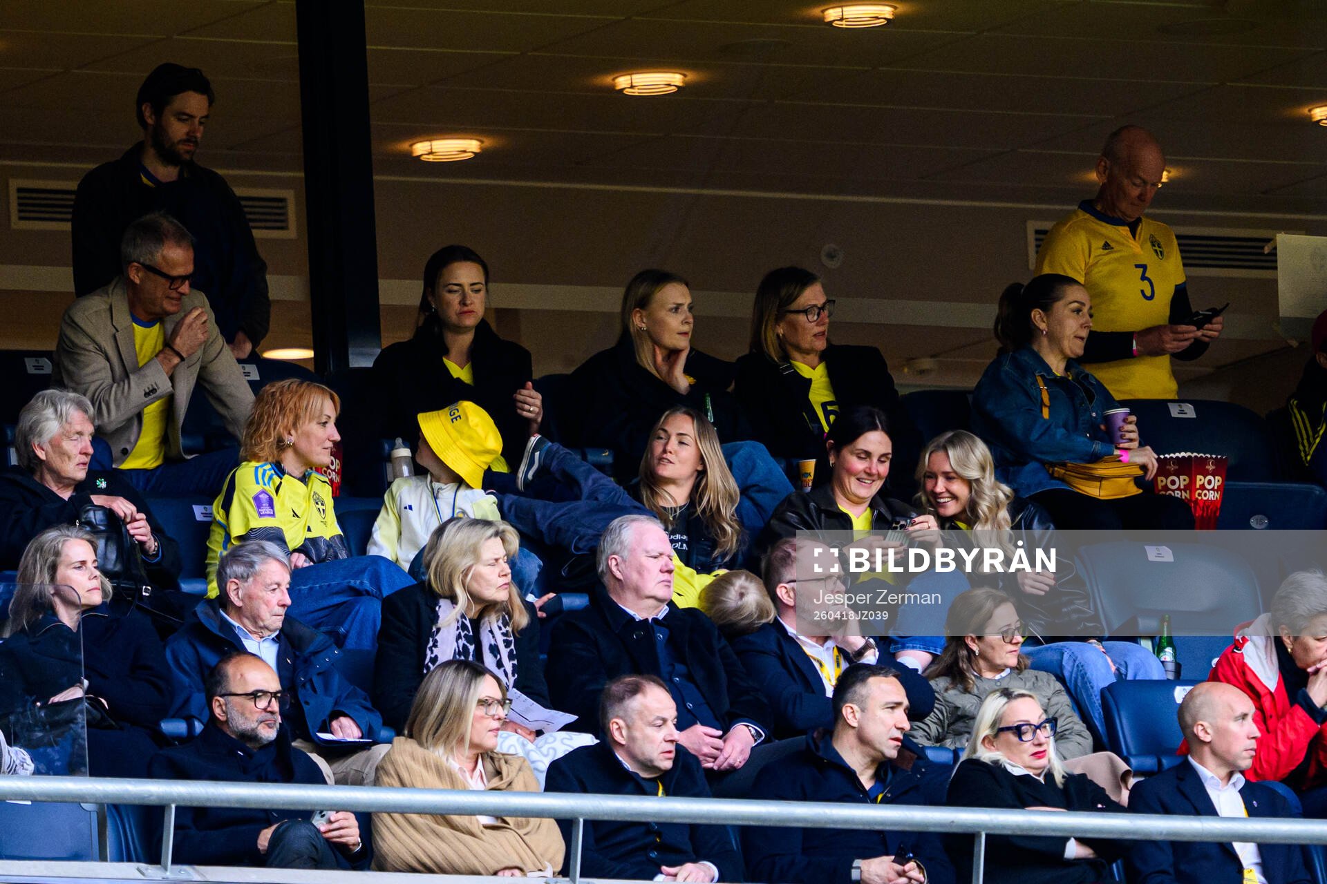 Magdalena Eriksson in the stands
