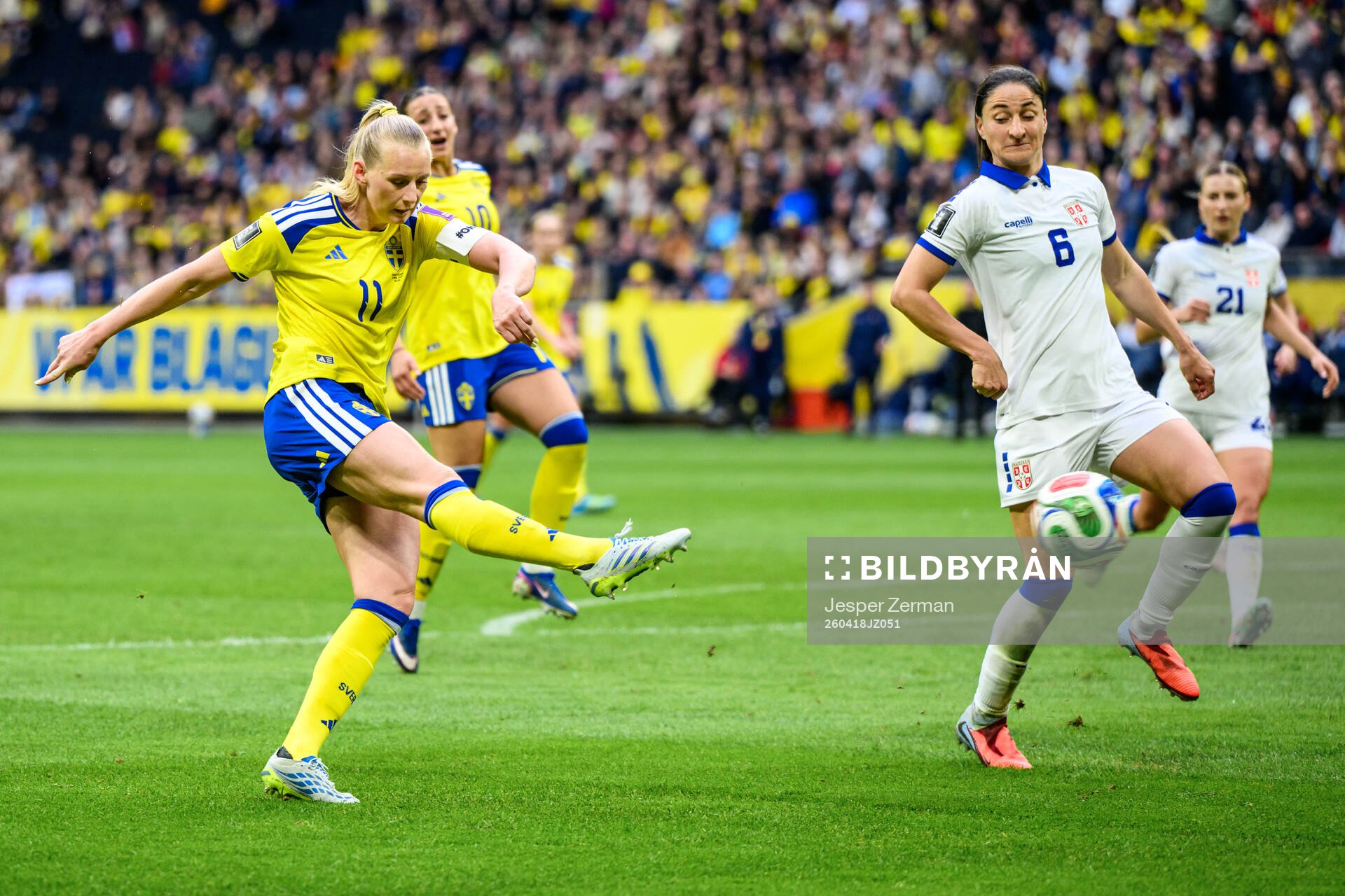 Stina Blackstenius of Sweden