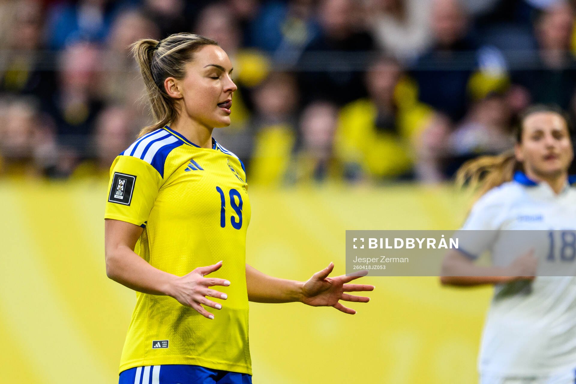 Johanna Rytting Kaneryd of Sweden looks dejected