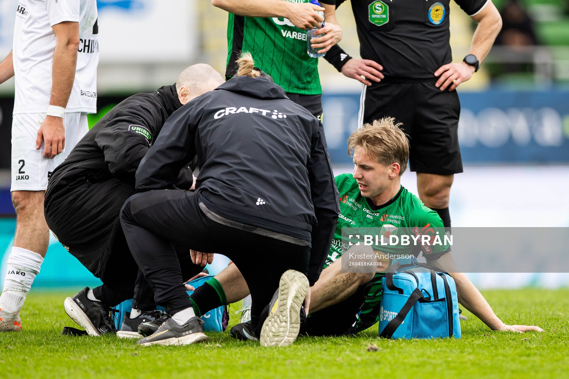 Varbergs Axel Vidjeskog har ont