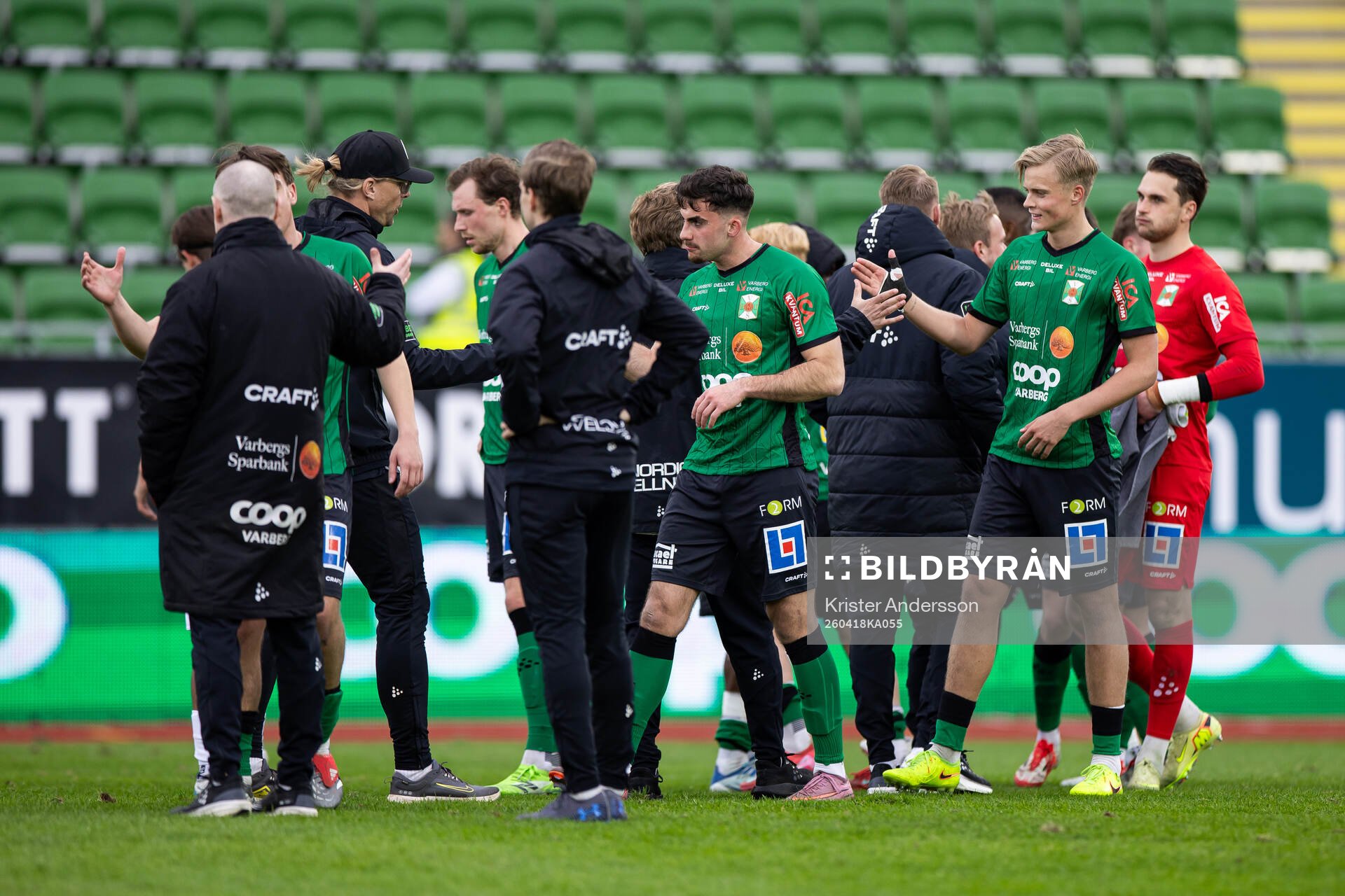 Varbergs spelare jublar