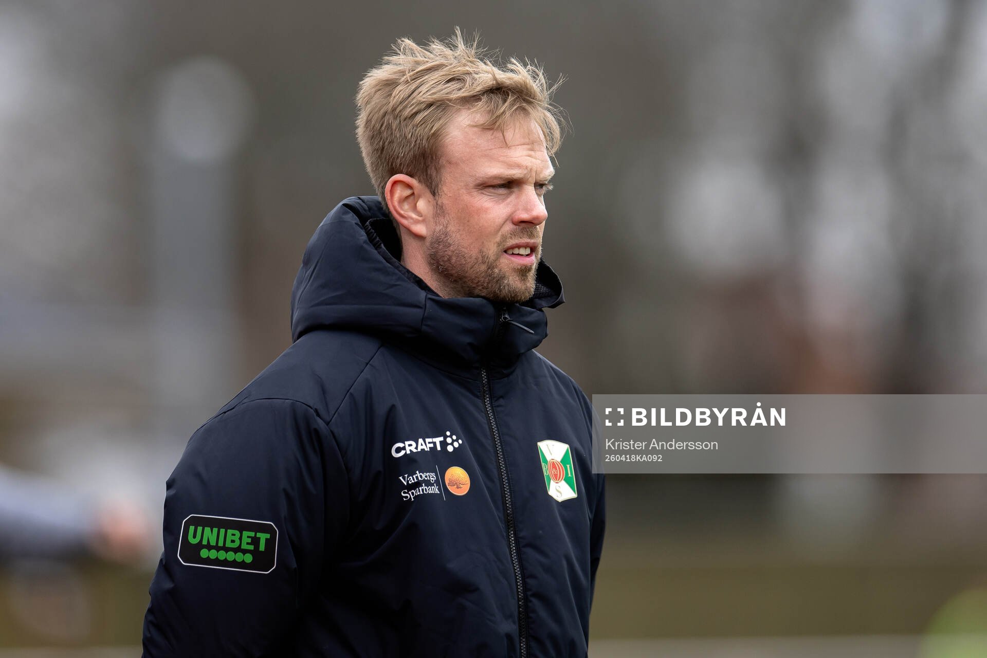 Varbergs tränare Victor Salwén