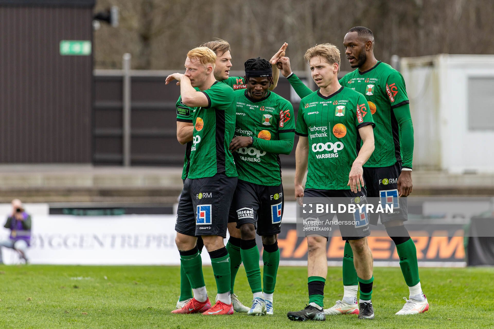 Varbergs spelare jublar