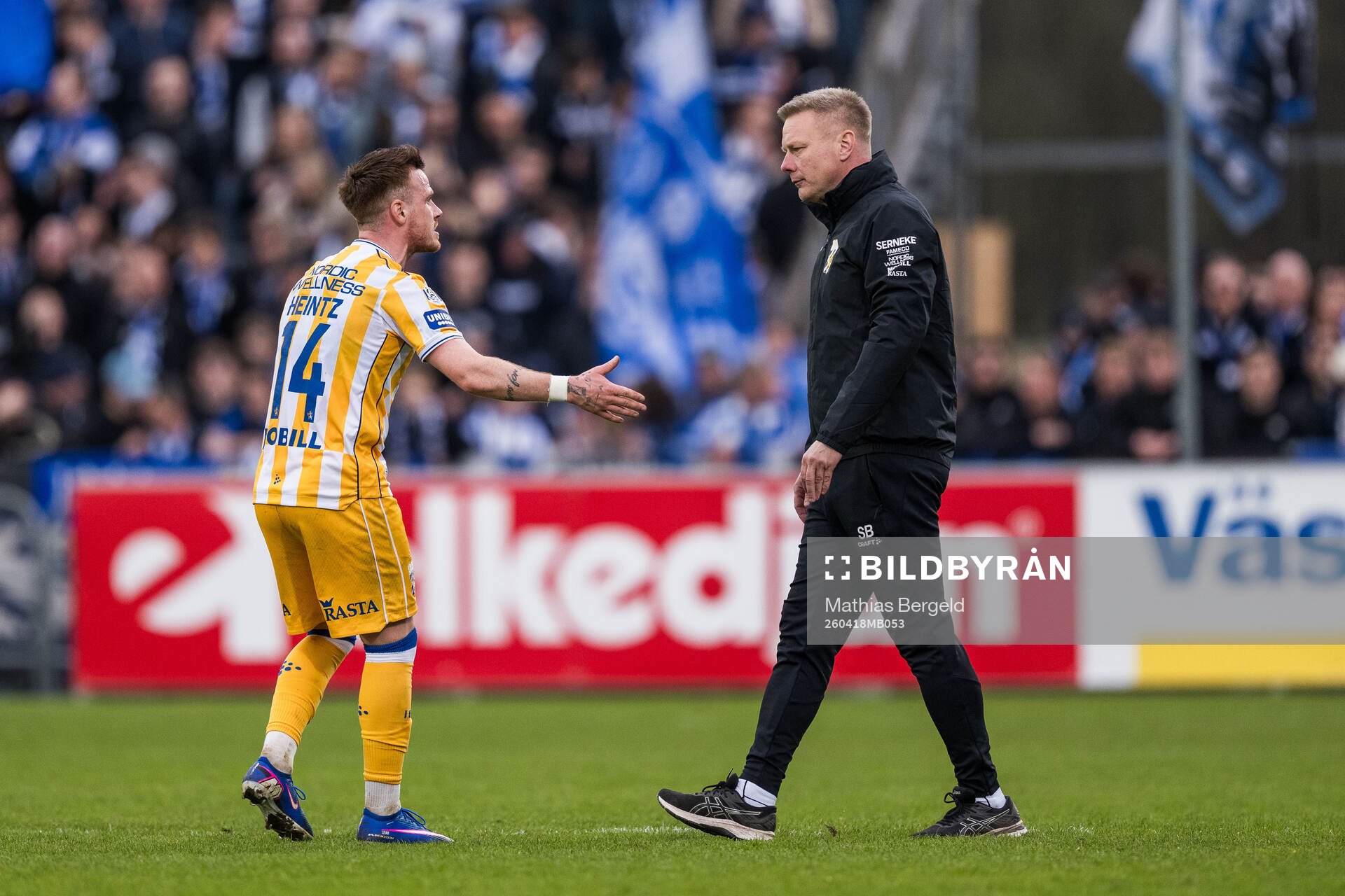 IFK Göteborgs Tobias Heintz och tränare Stefan Billborn