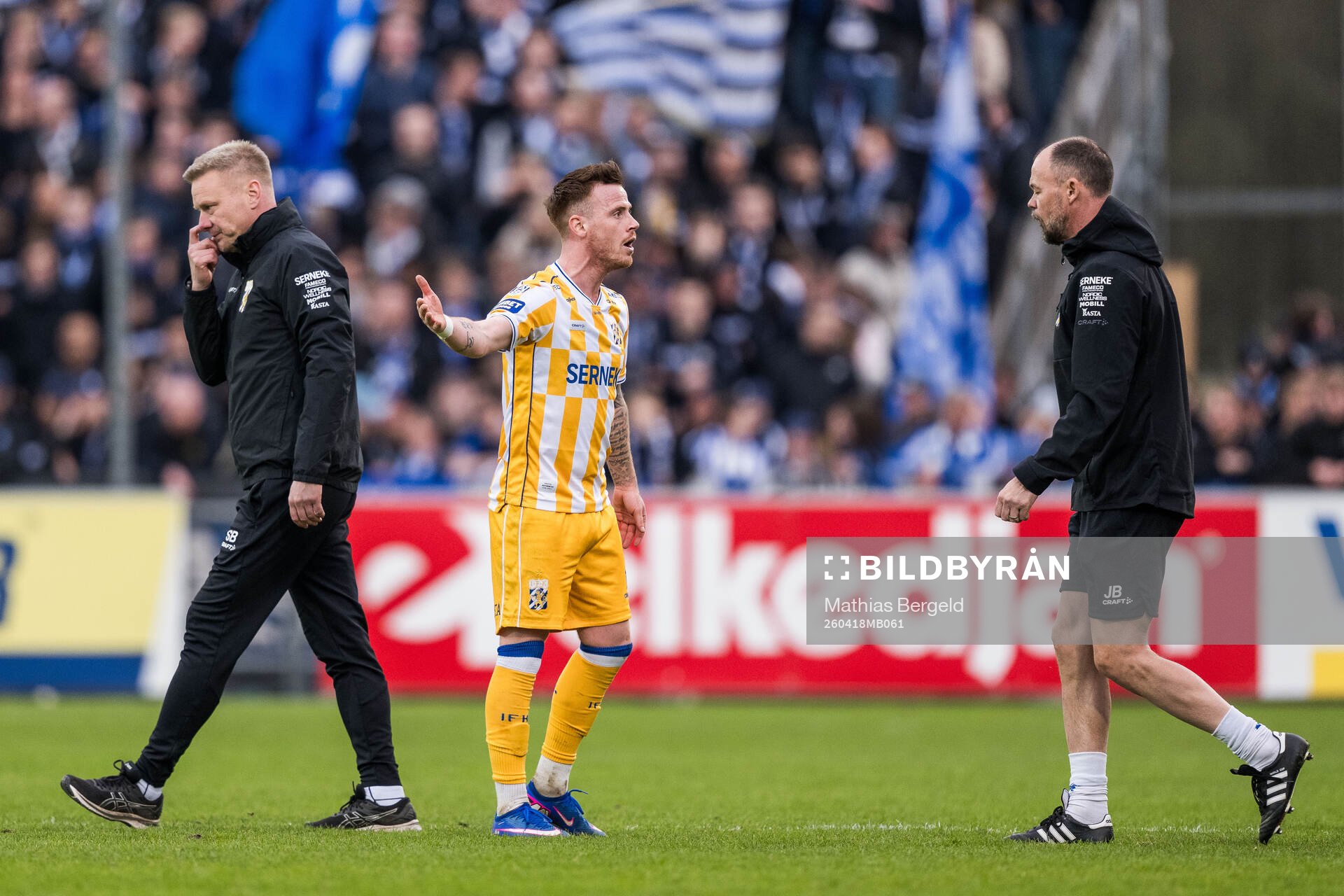 IFK Göteborgs tränare Stefan Billborn, Tobias Heintz och