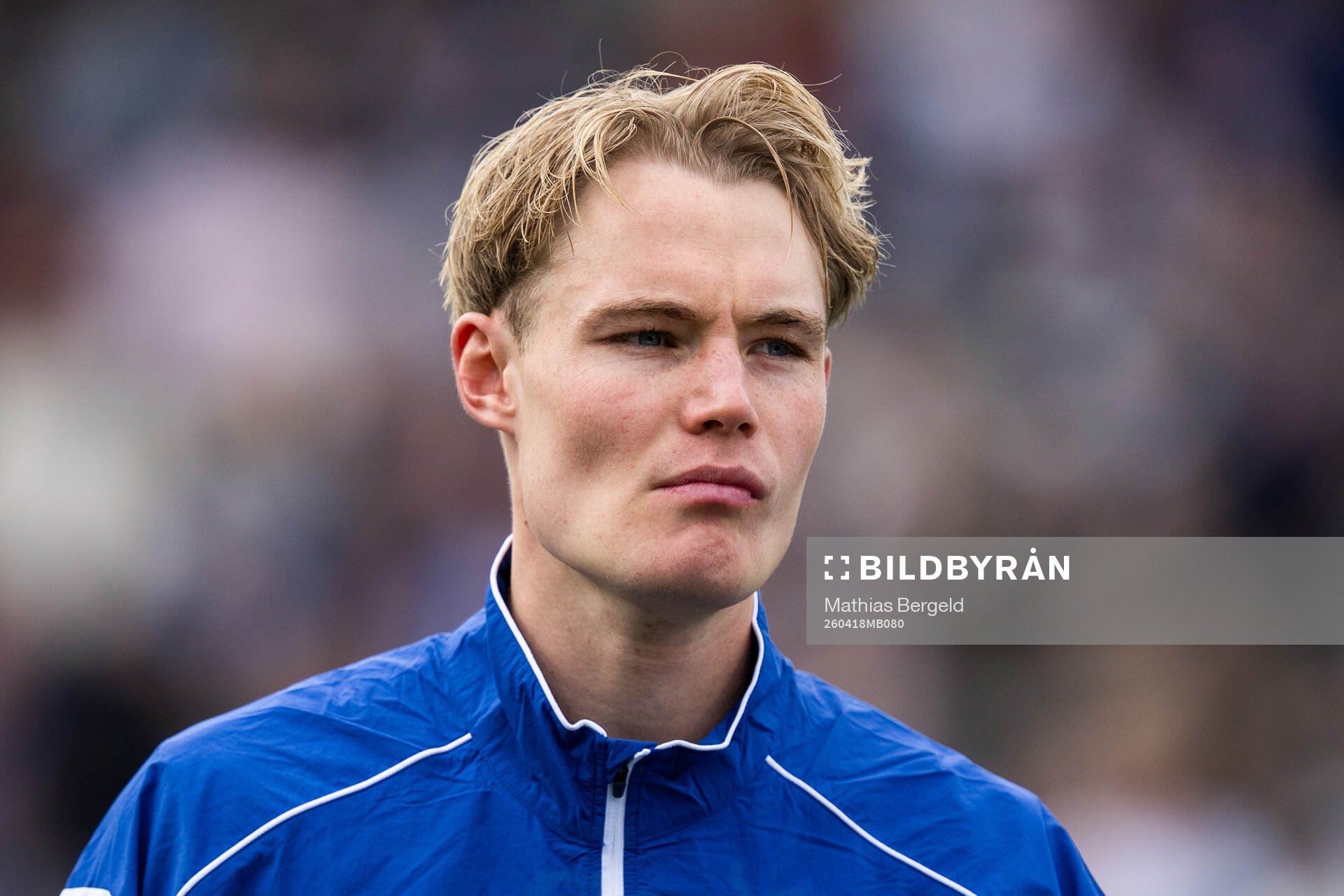 IFK Göteborgs Max Fenger vid line-up