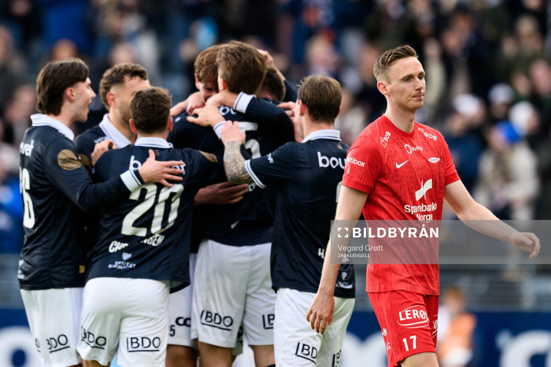 Joachim Soltvedt of Brann looks dejected