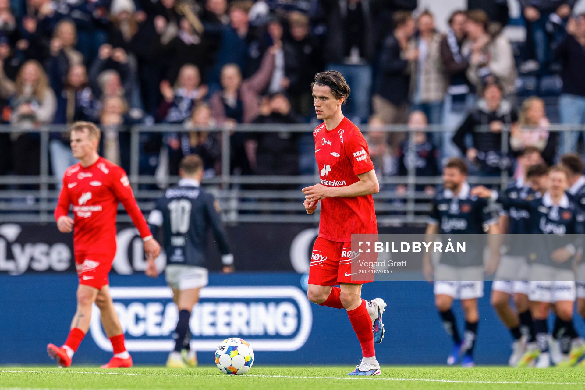 Ulrik Mathisen of Brann looks dejected