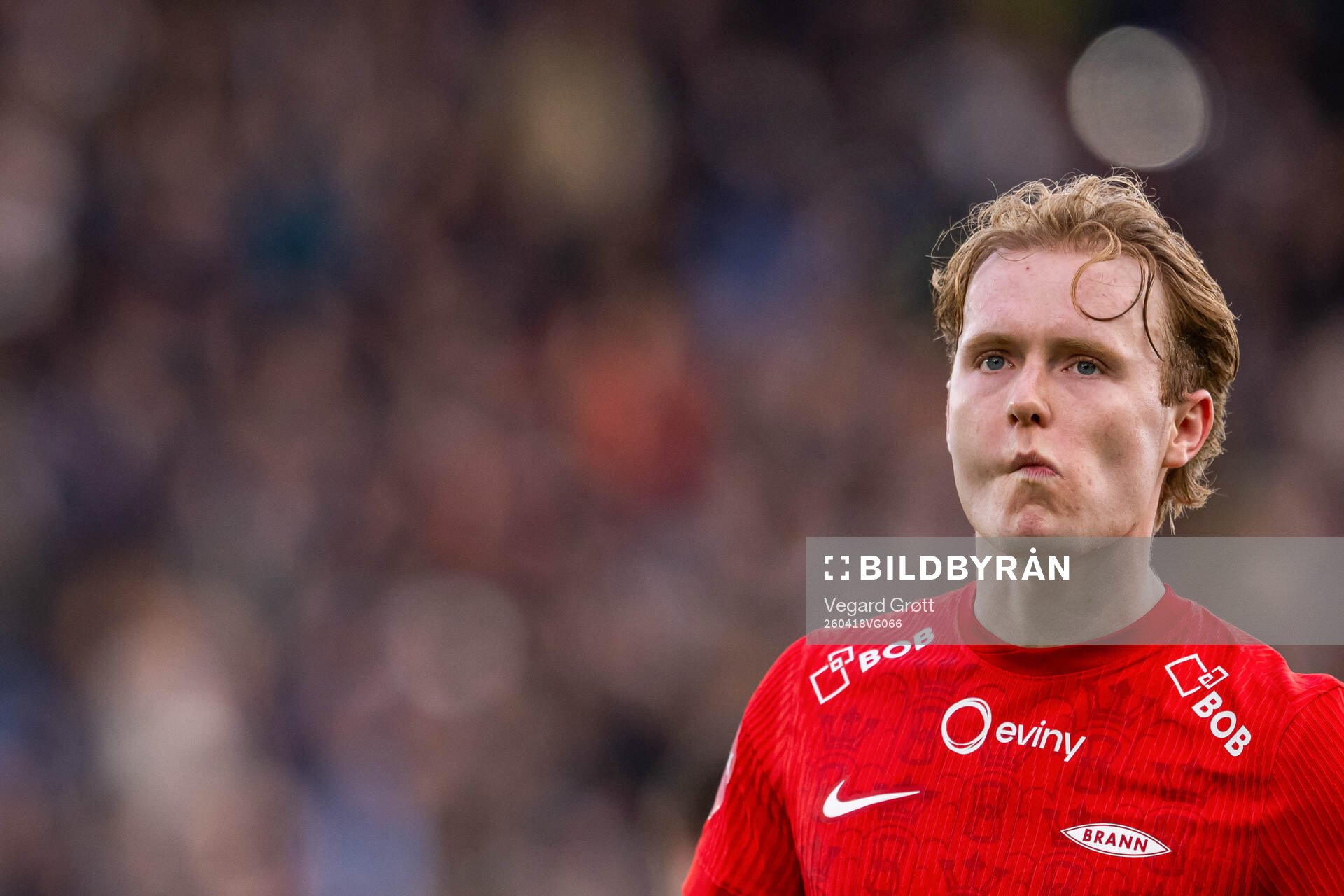 Markus Haaland of Brann looks dejected