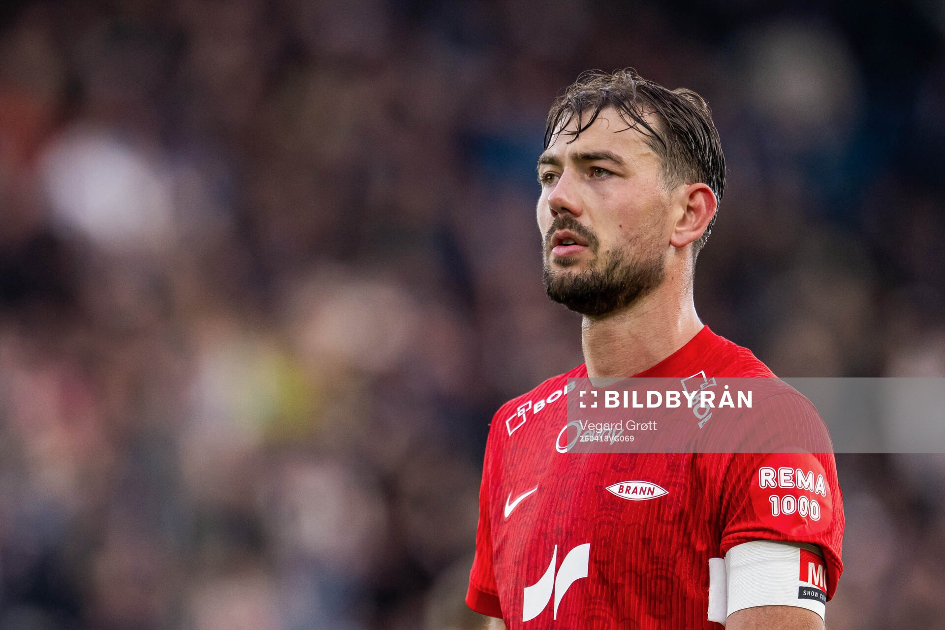 Fredrik Pallesen Knudsen of Brann looks dejected