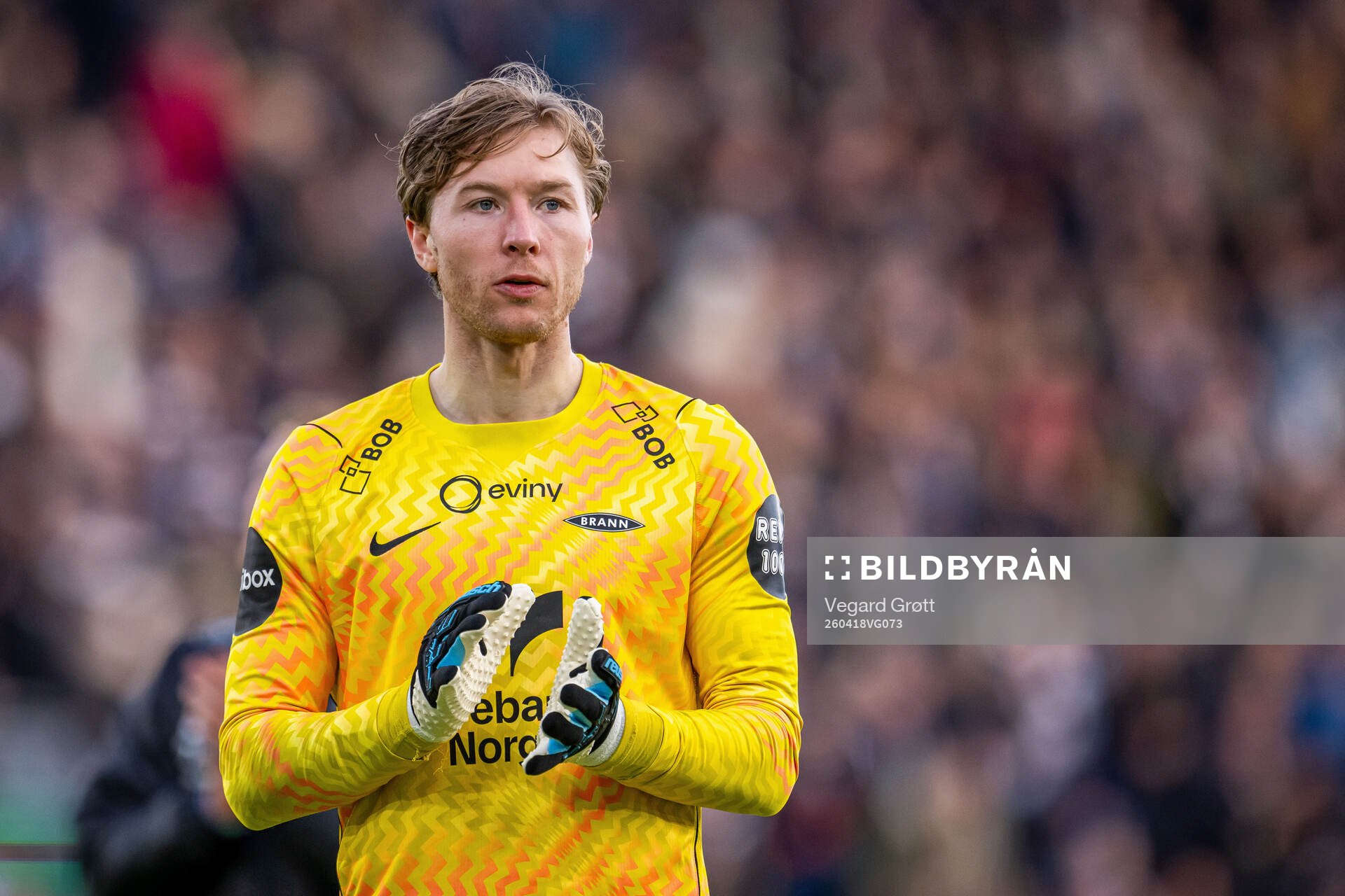 Goalkeeper Mathias Dyngeland of Brann
