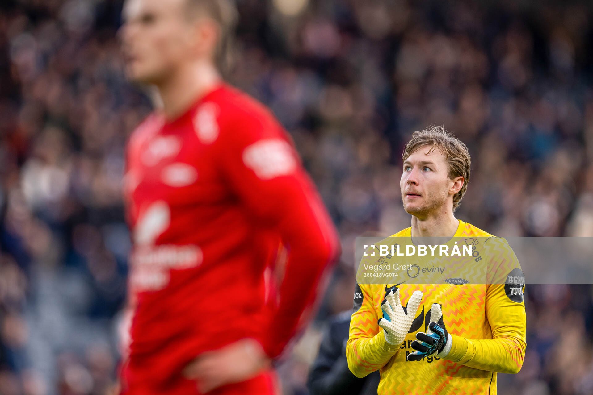 Goalkeeper Mathias Dyngeland of Brann