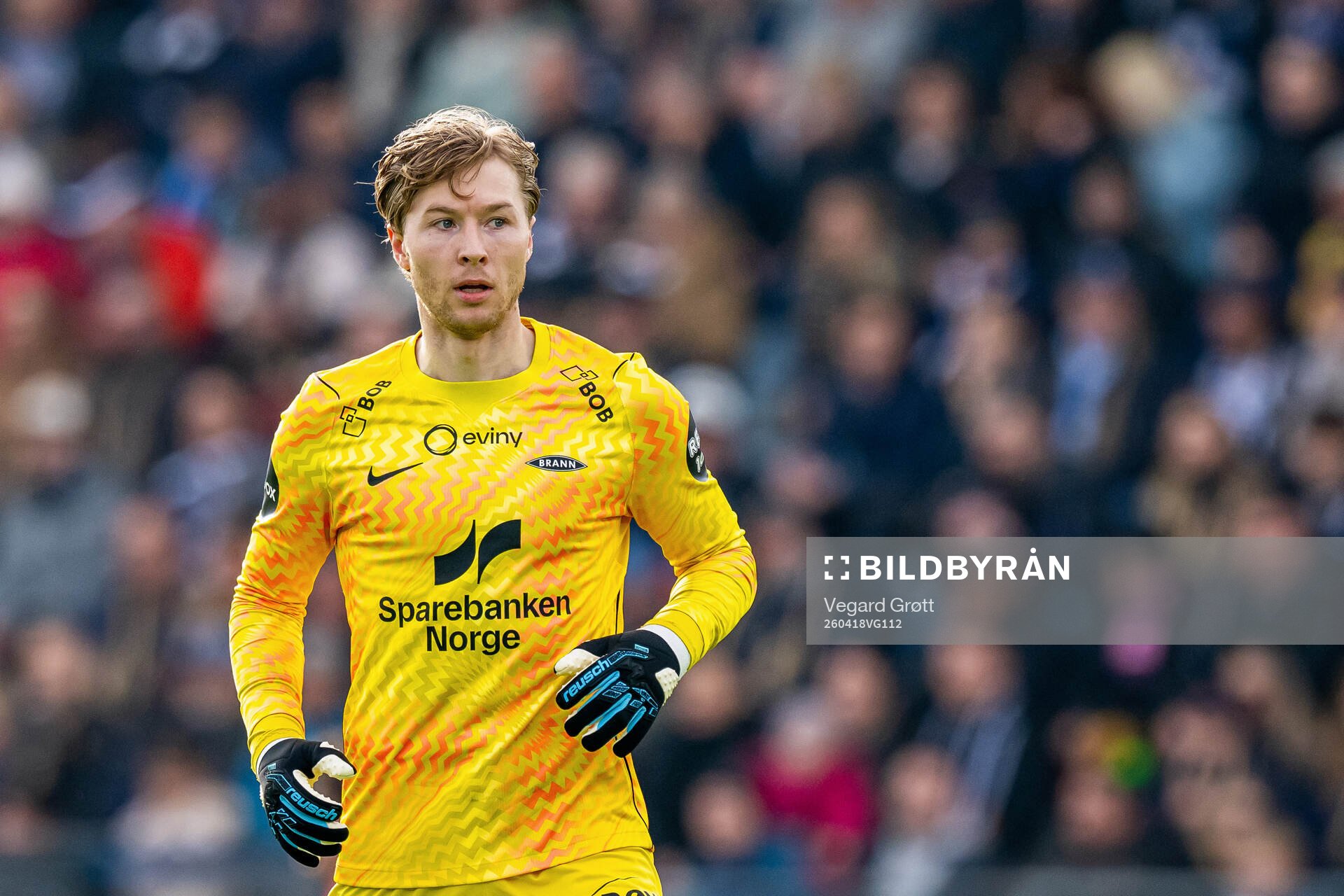 Goalkeeper Mathias Dyngeland of Brann