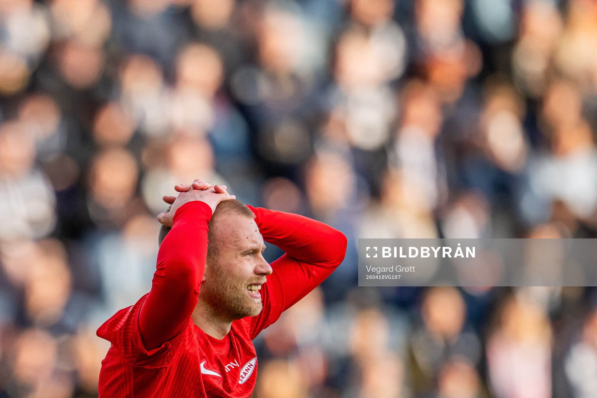 Jon Dagur Thorsteinsson of Brann reacts