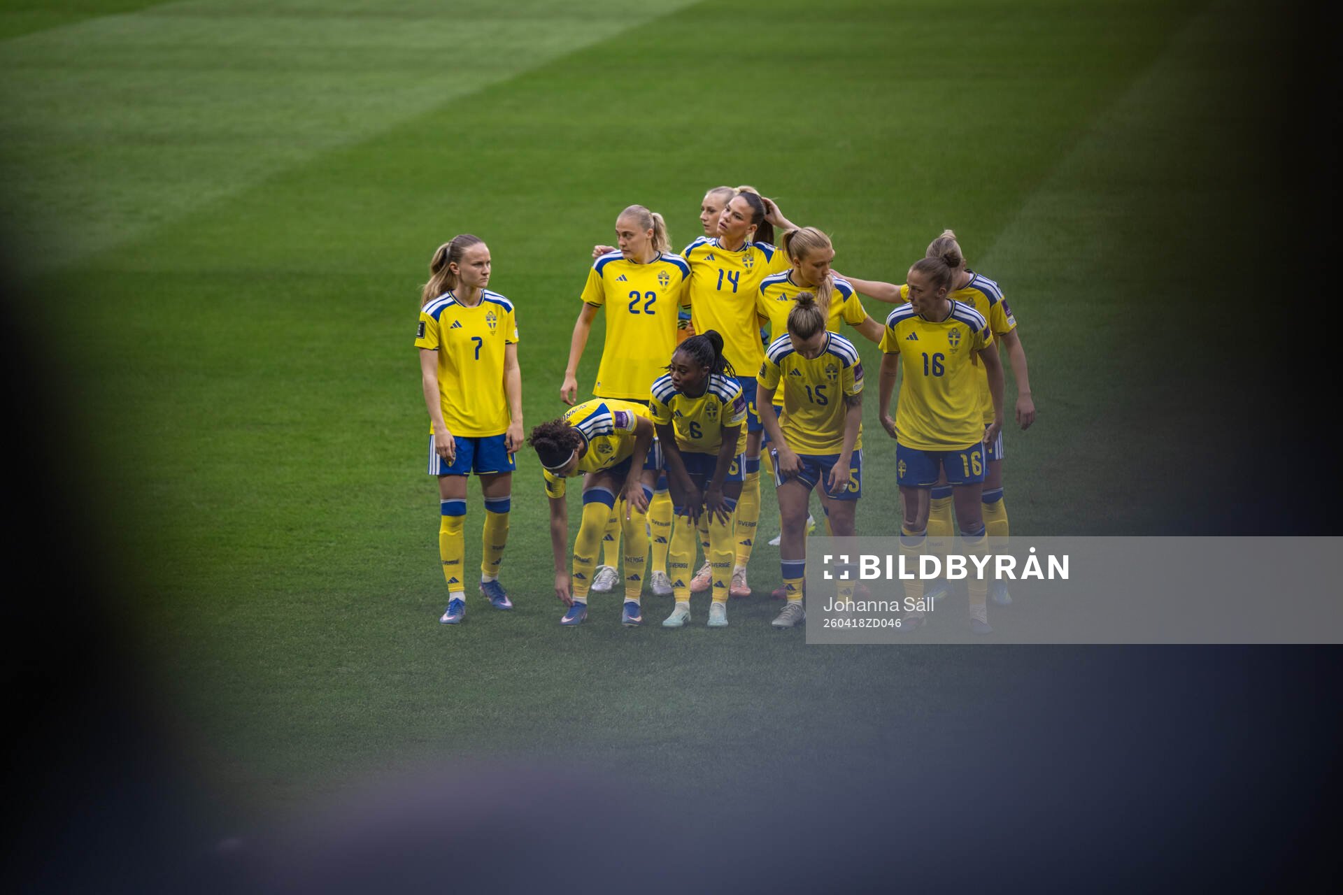 The starting eleven of Sweden