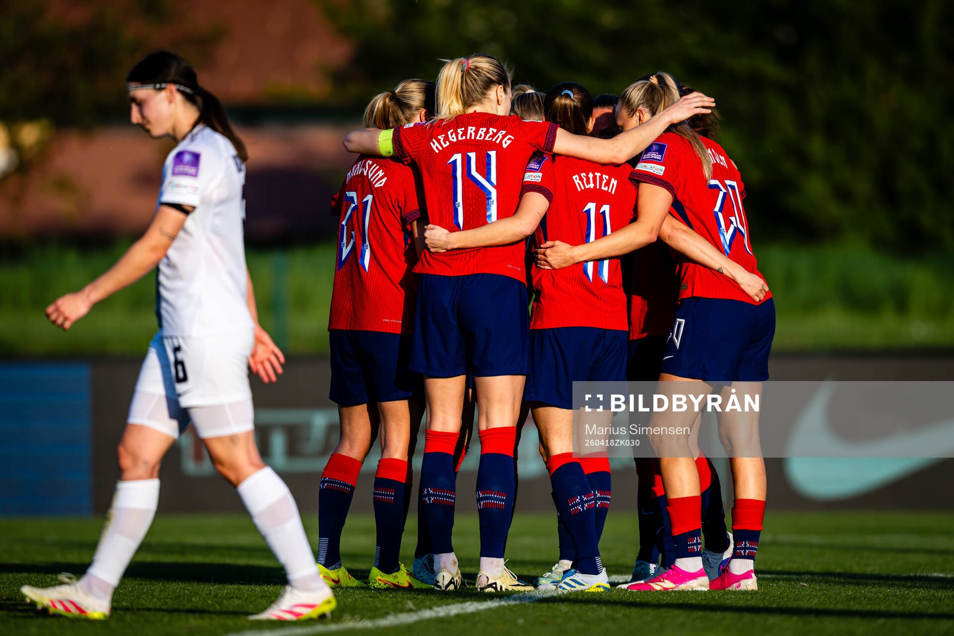 Synne Sofie Kinden Jensen of Norway celebrates