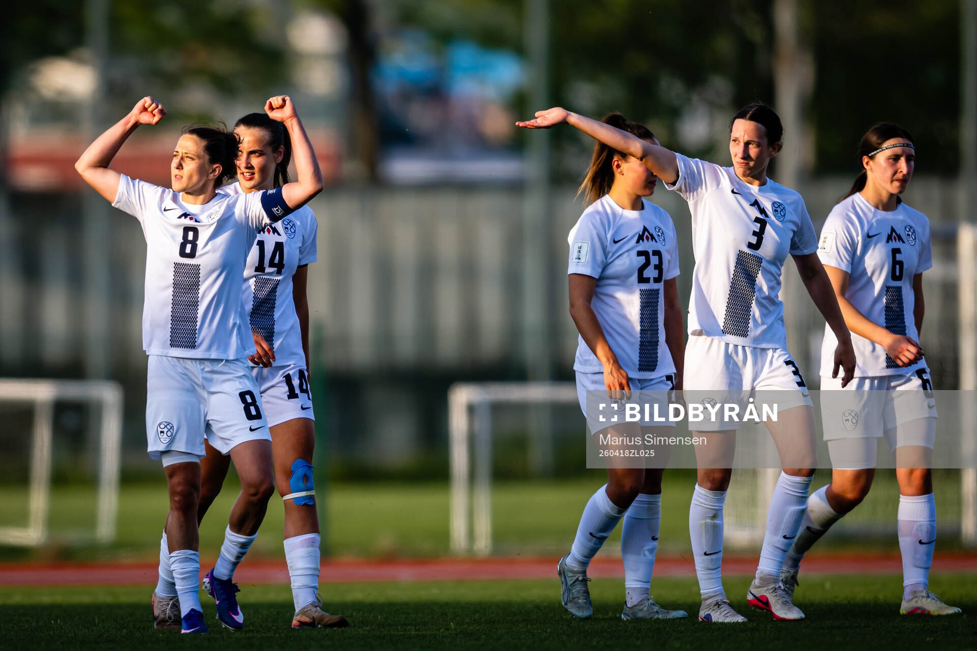 Mateja Zver of Slovenia celebrates