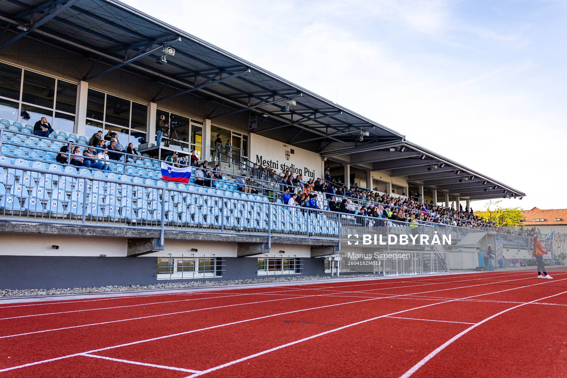 Spectators in the stands