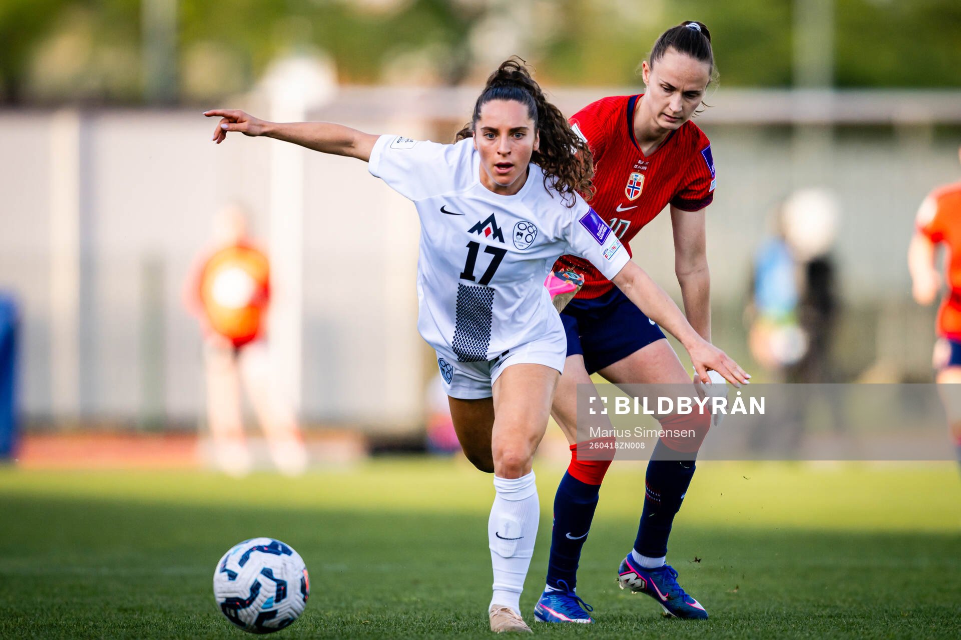 Izabela Križaj of Slovenia and Caroline Graham Hansen of