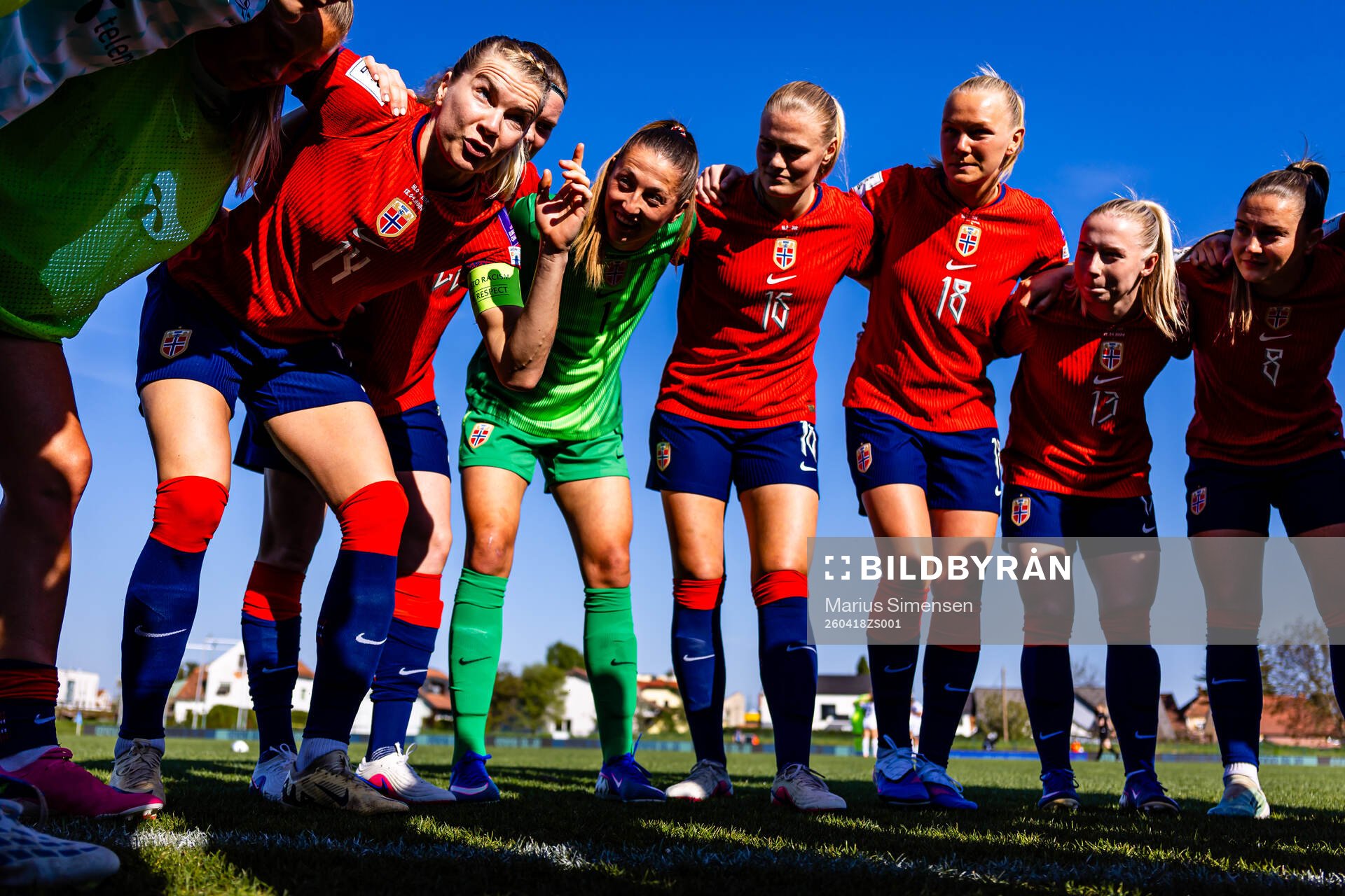 Ada Hegerberg, goalkeeper Cecilie Fiskerstrand, Mathilde
