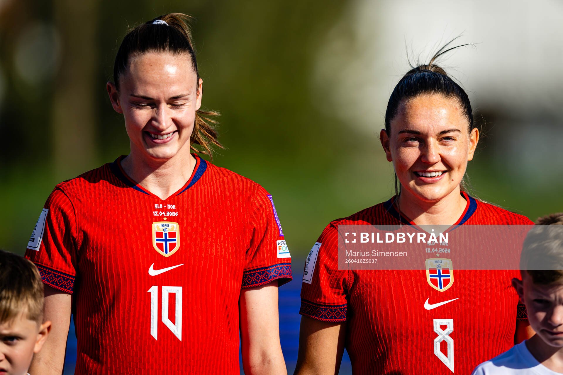 Caroline Graham Hansen and Vilde Bøe Risa of Norway