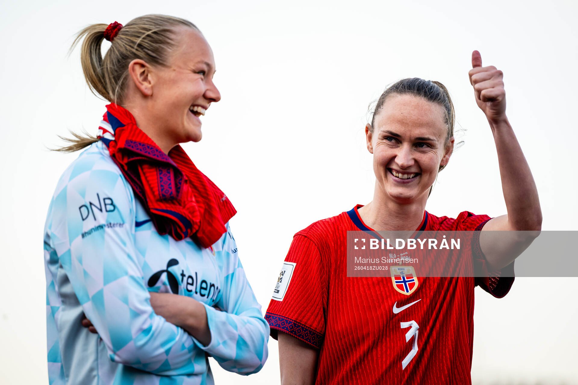 Frida Maanum and Caroline Graham Hansen of Norway