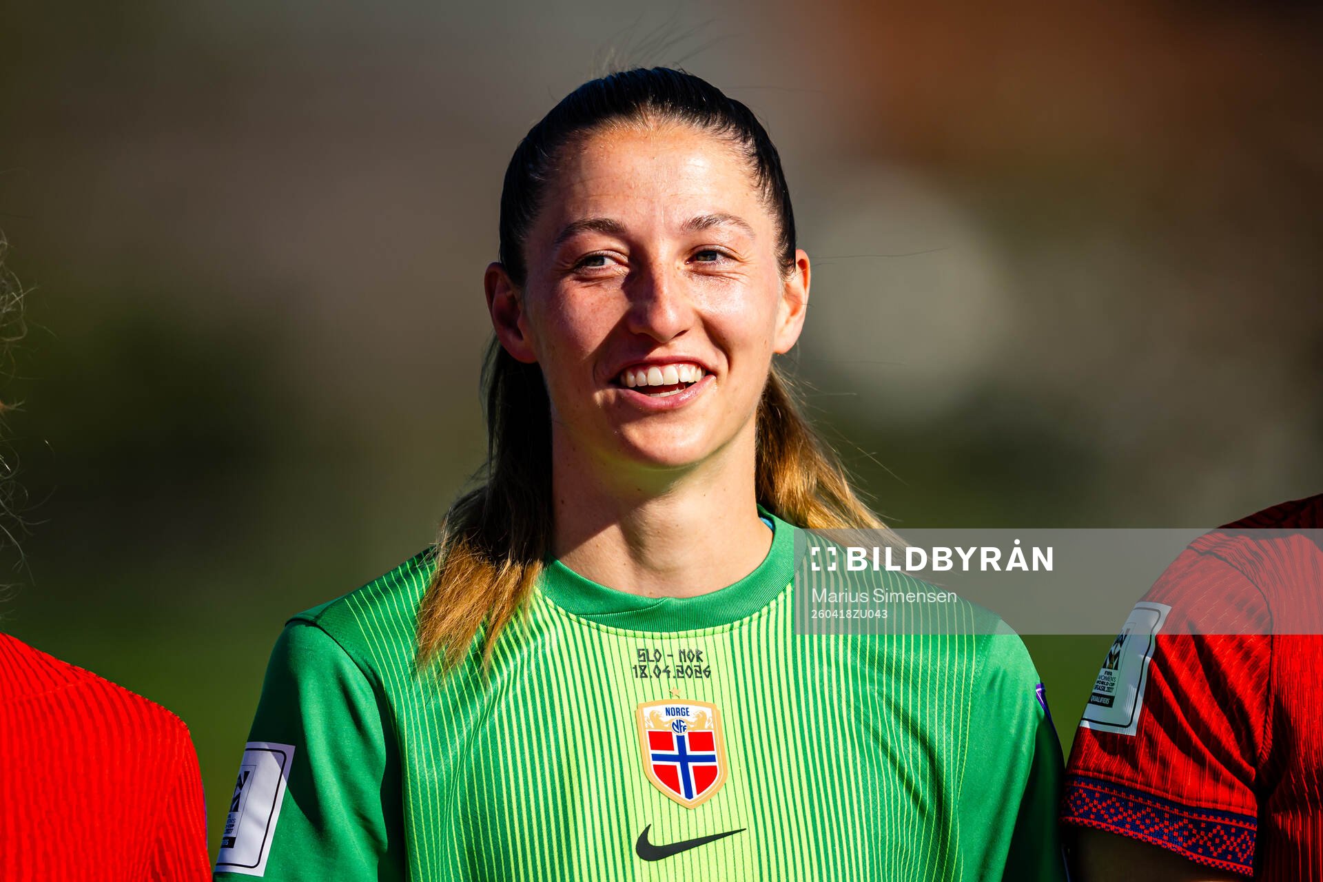 Goalkeeper Cecilie Fiskerstrand of Norway