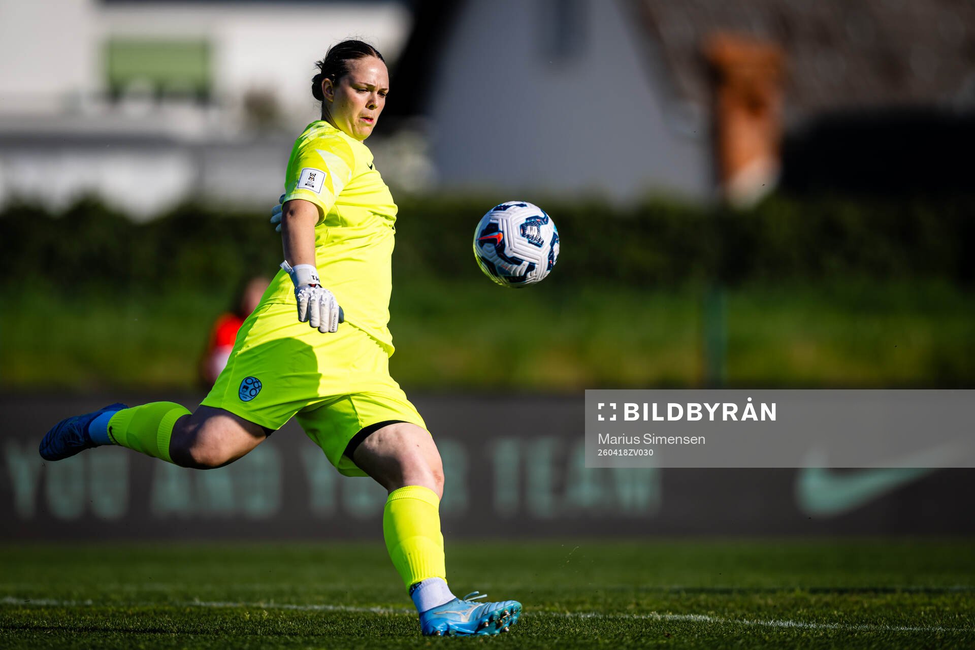 Goalkeeper Zala Mersnik of Slovenia