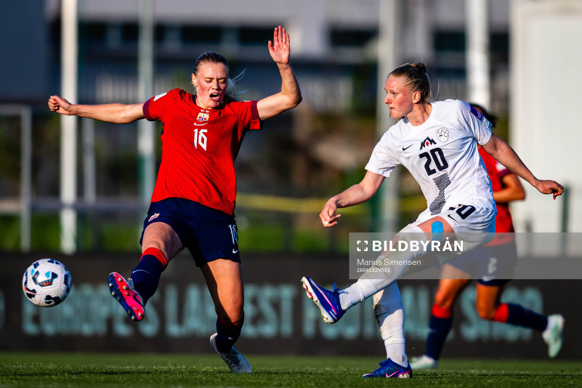 Mathilde Harviken of Norway and Zara Kramžar of Slovenia
