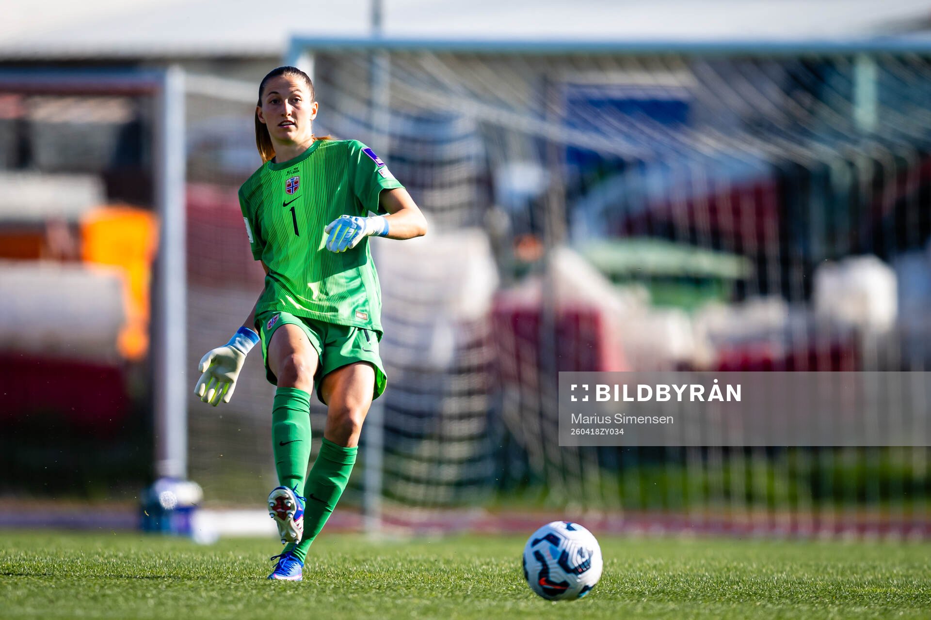 Goalkeeper Cecilie Fiskerstrand of Norway