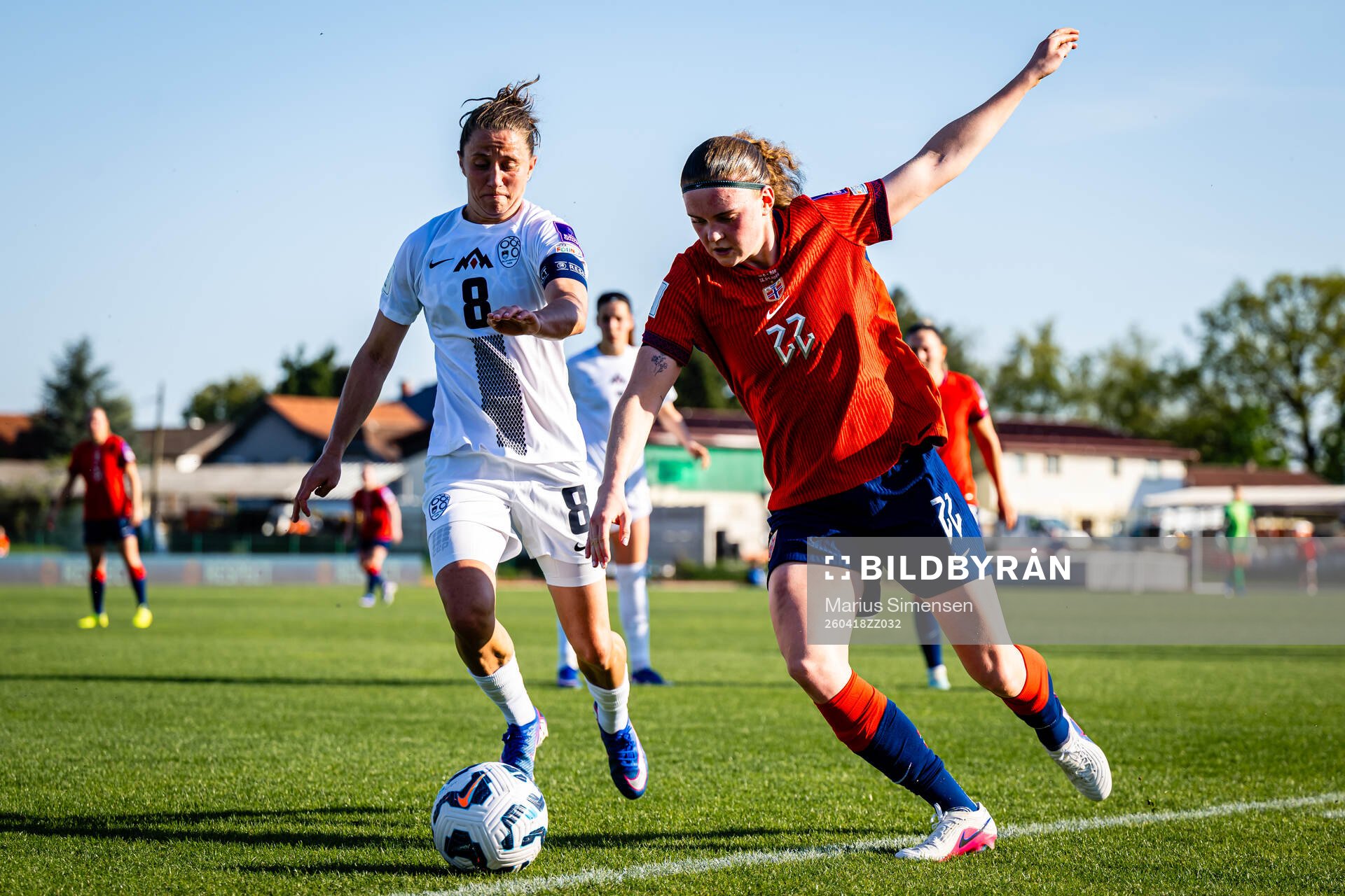 Mateja Zver of Slovenia and Signe Gaupset of Norway