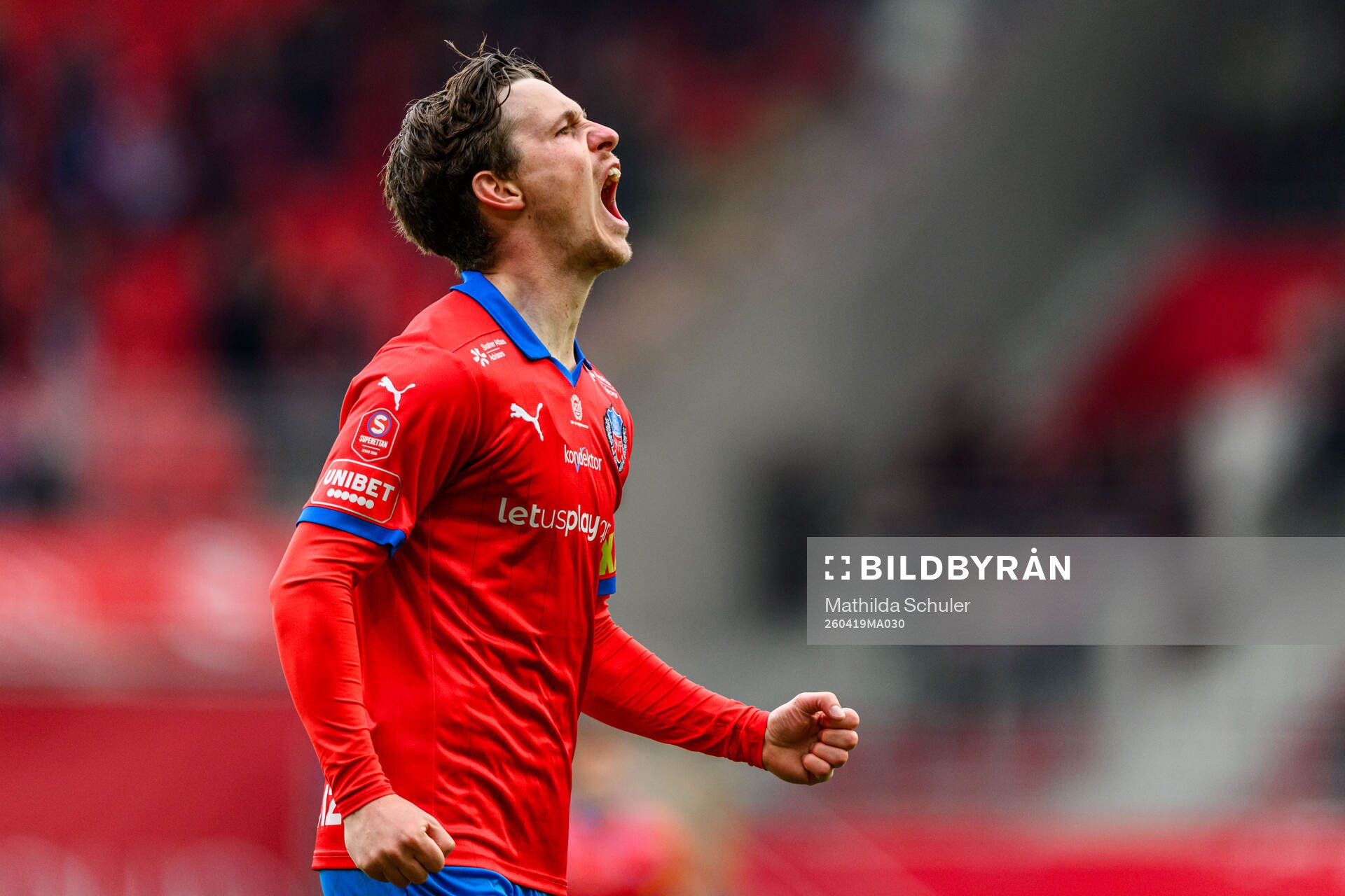 Helsingborgs Max Svensson jublar