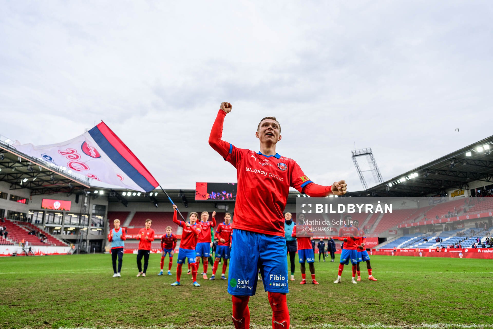 Helsingborgs Jonathan Hasselqvist jublar