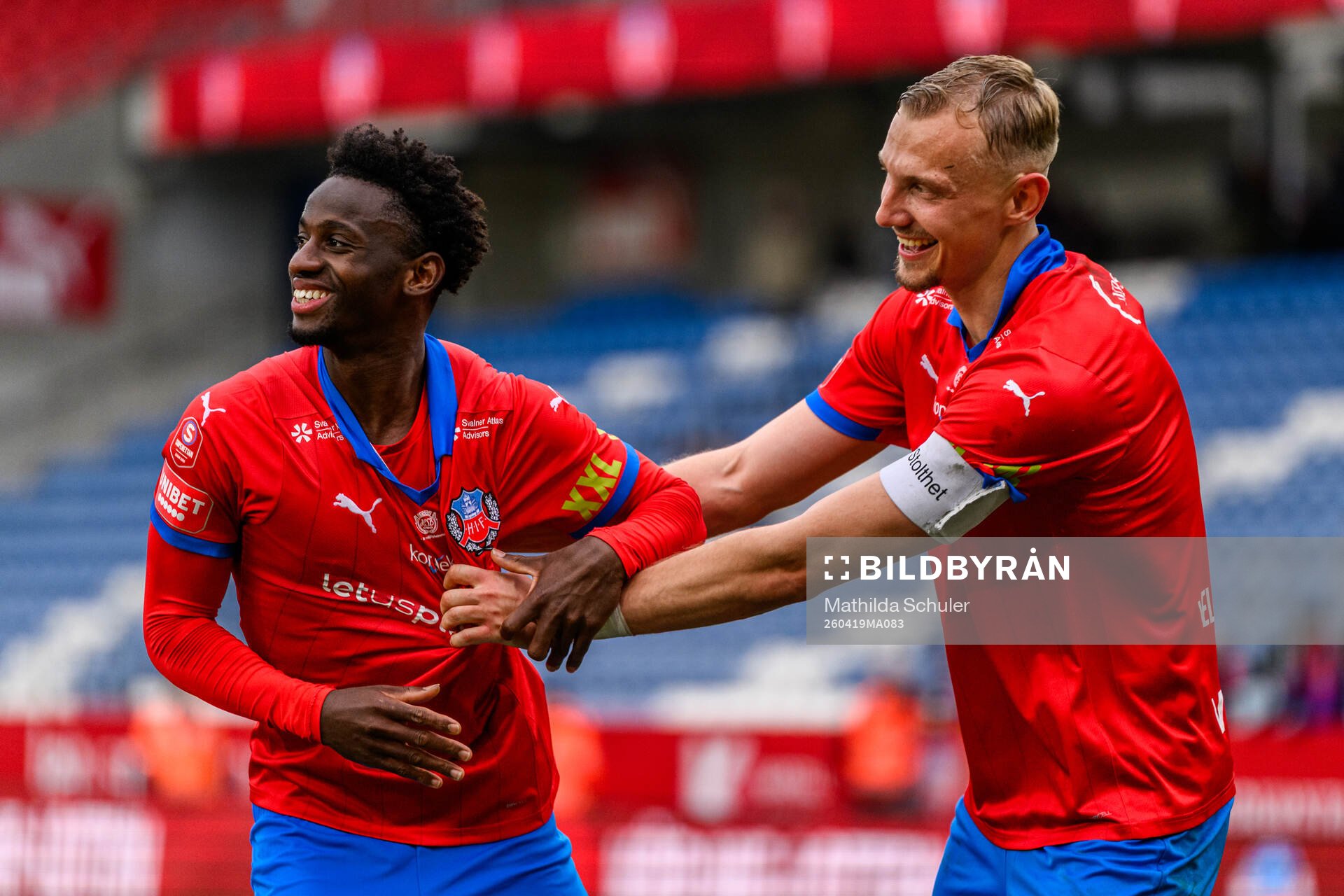 Helsingborgs Clancy Valere Biten och Jakob Voelkerling