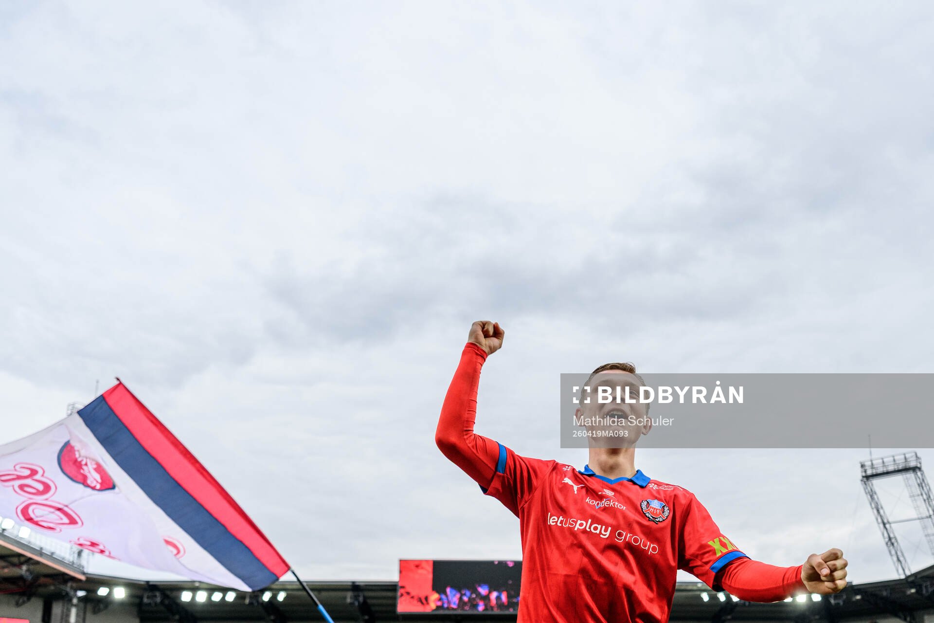 Helsingborgs Jonathan Hasselqvist jublar