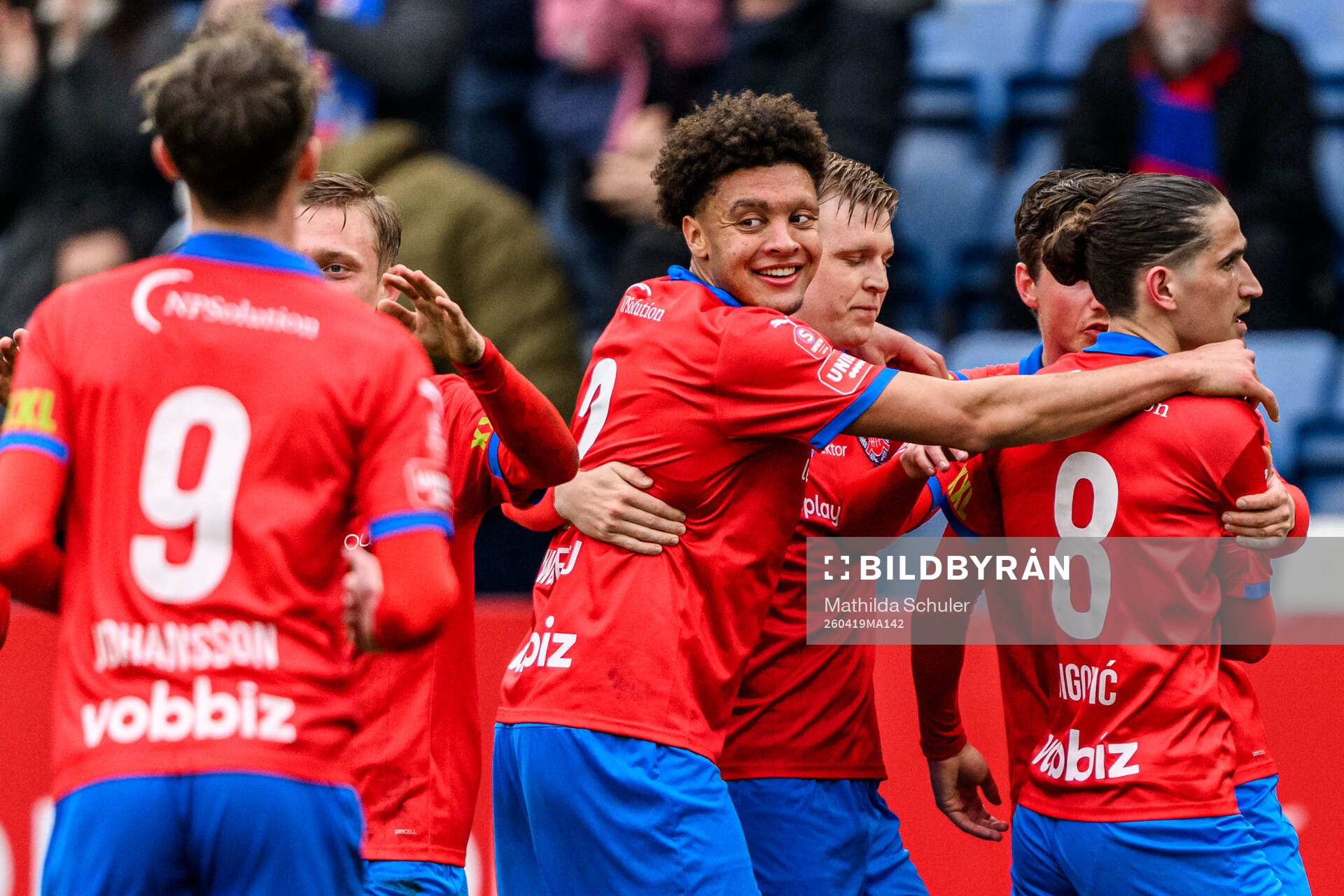 Helsingborgs Obafemi Awodesu jublar