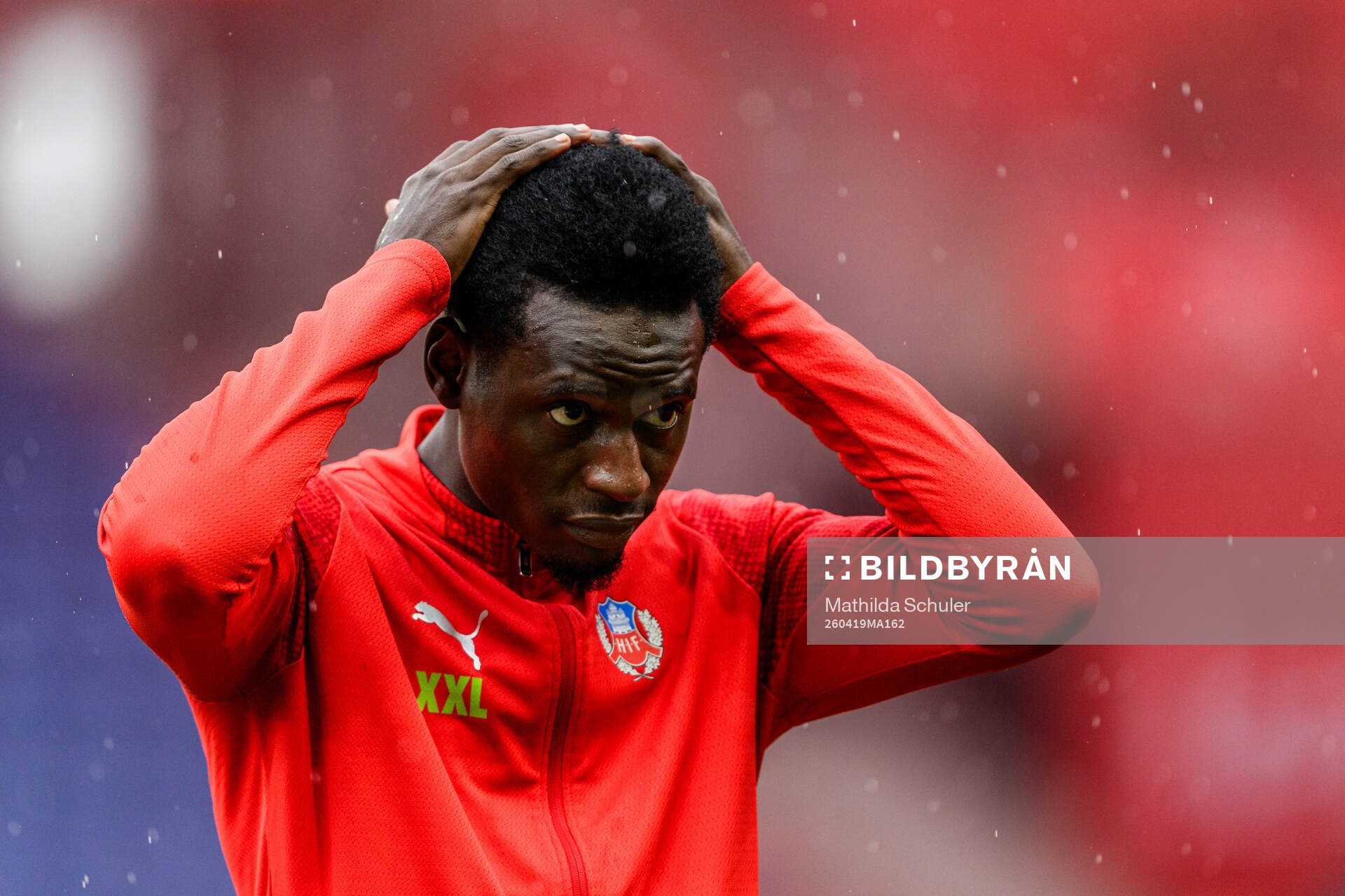 Helsingborgs Daouda Amadou fotbollsmatchen i Superettan
