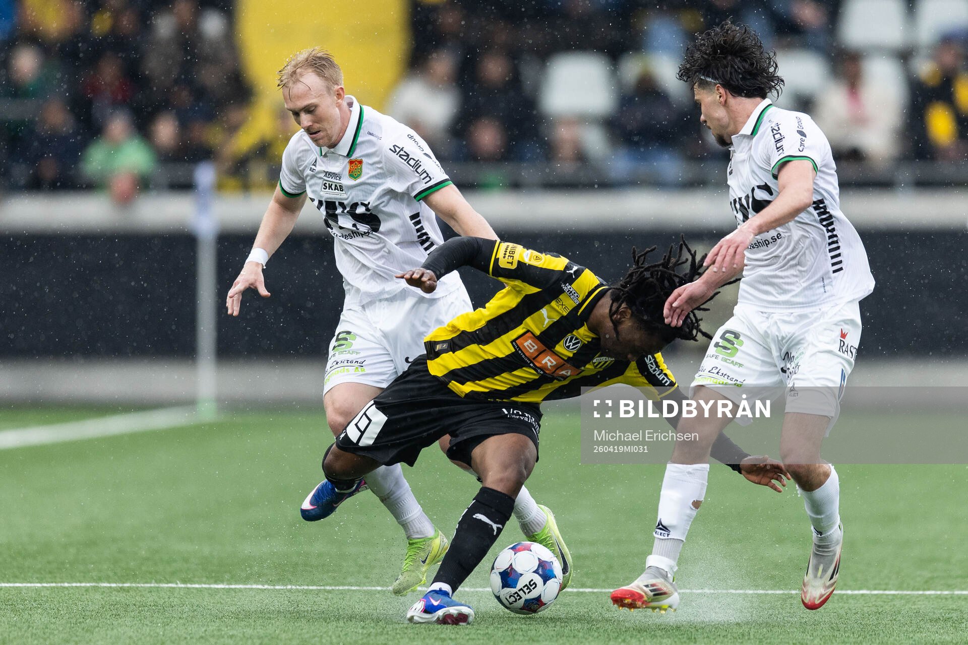 GAIS Robin Wendin Thomasson och Viktor Radisic mot Häckens