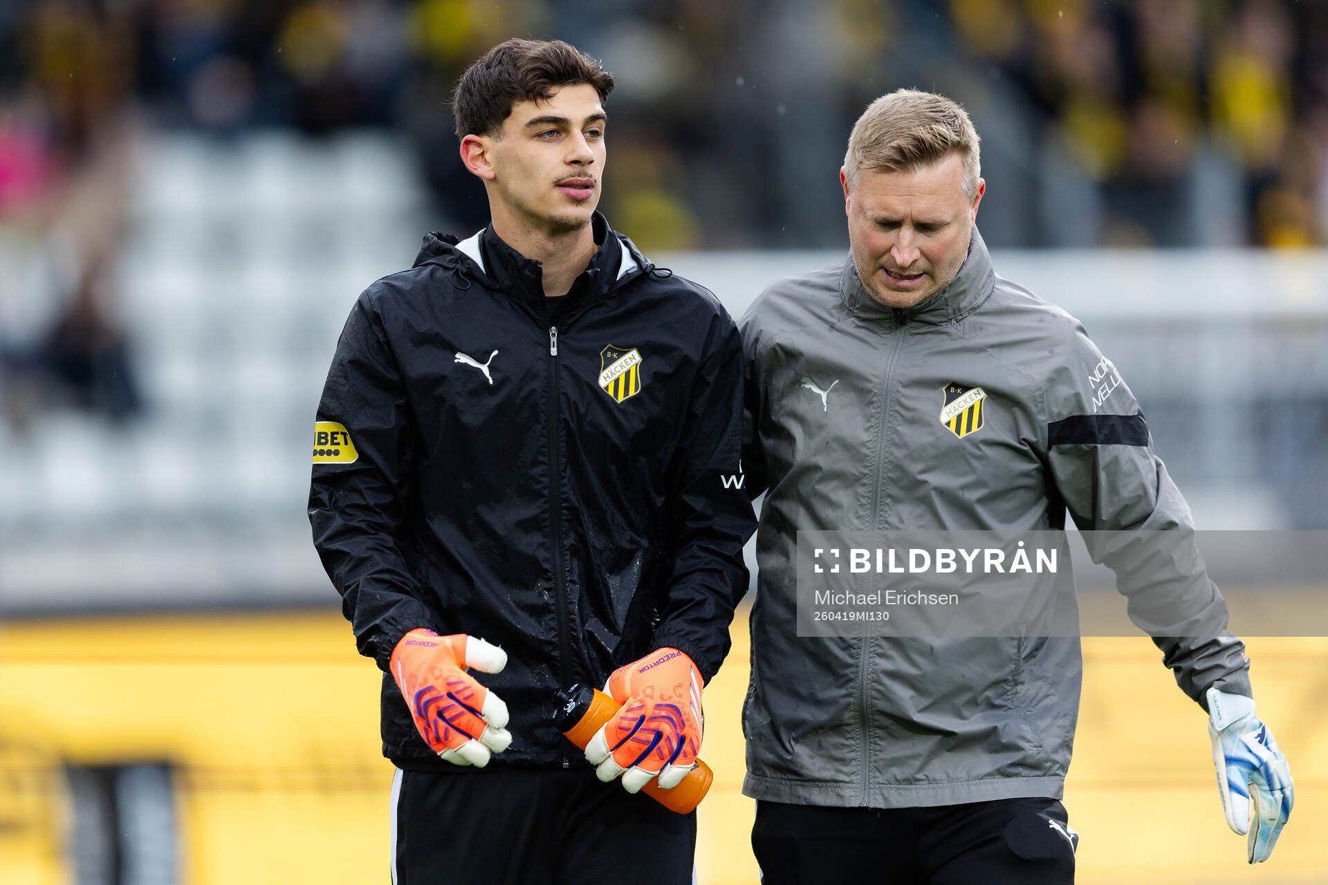 Häckens målvakt Kristan Marinkovic och målvaktstränare