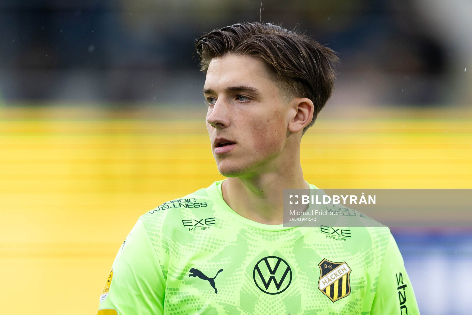 Häckens målvakt David Andersson på line up