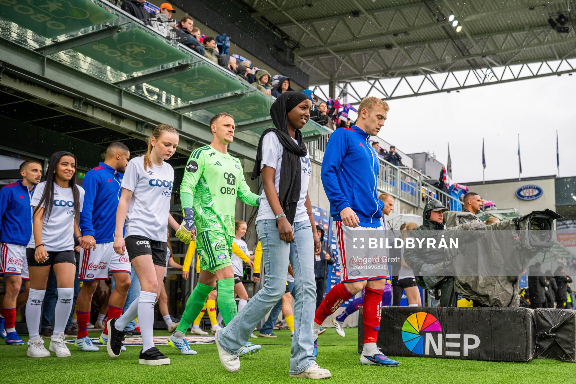 Goalkeeper Oscar Thore Hedvall and Henrik Bjørdal of