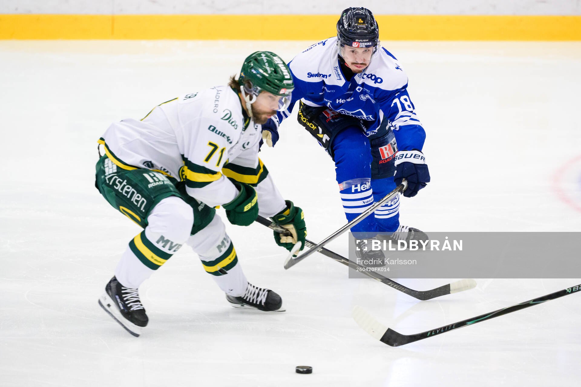 Björklövens Gustav Possler och Karlskogas Leevi Viitala