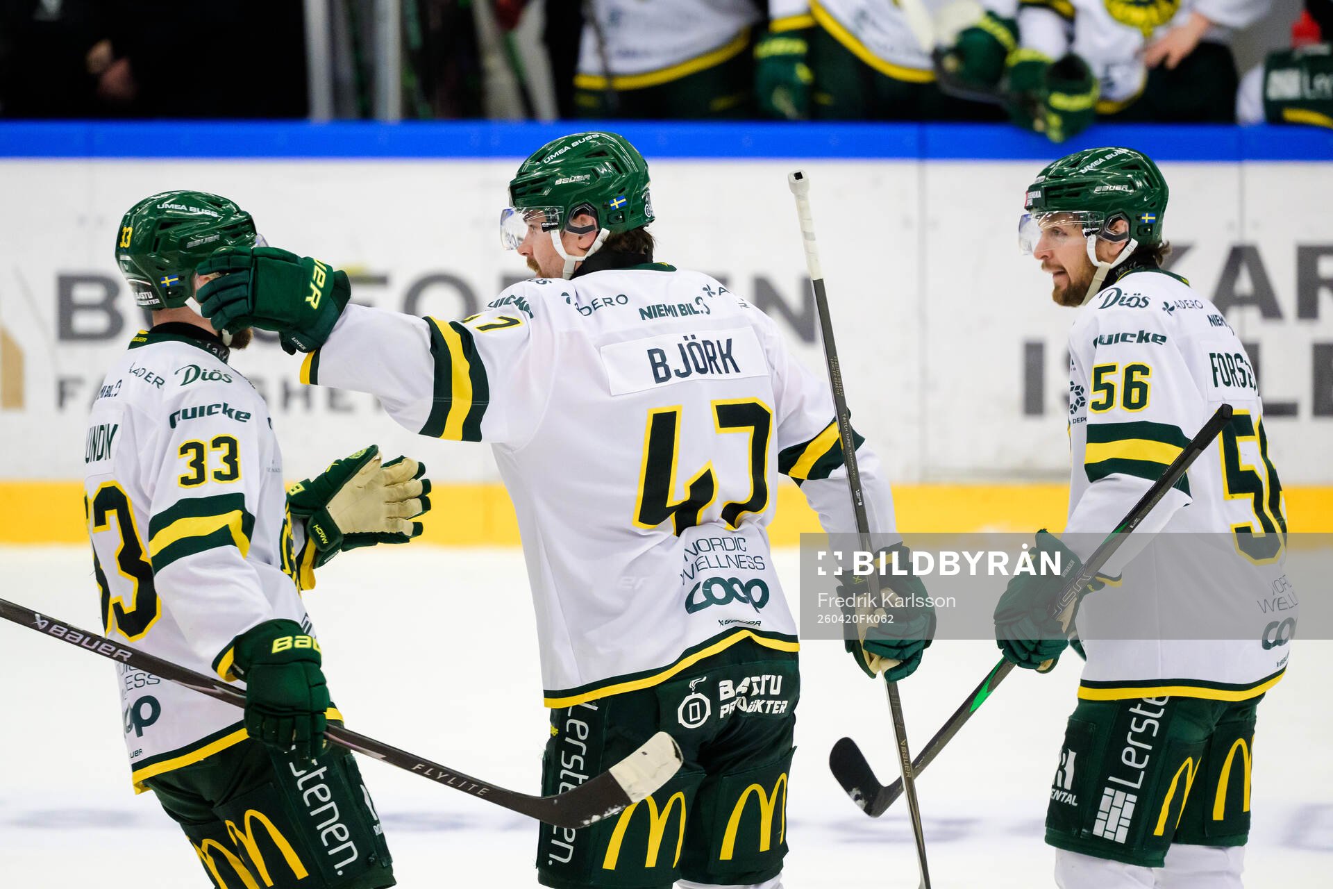 Björklövens Albin Lundin, Marcus Björk och Fredrik