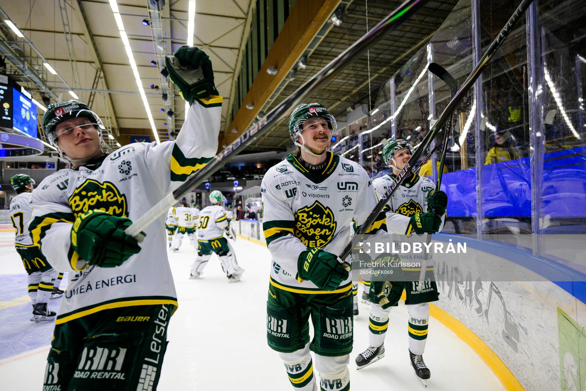 Björklövens Lucas Nordsäter jublar