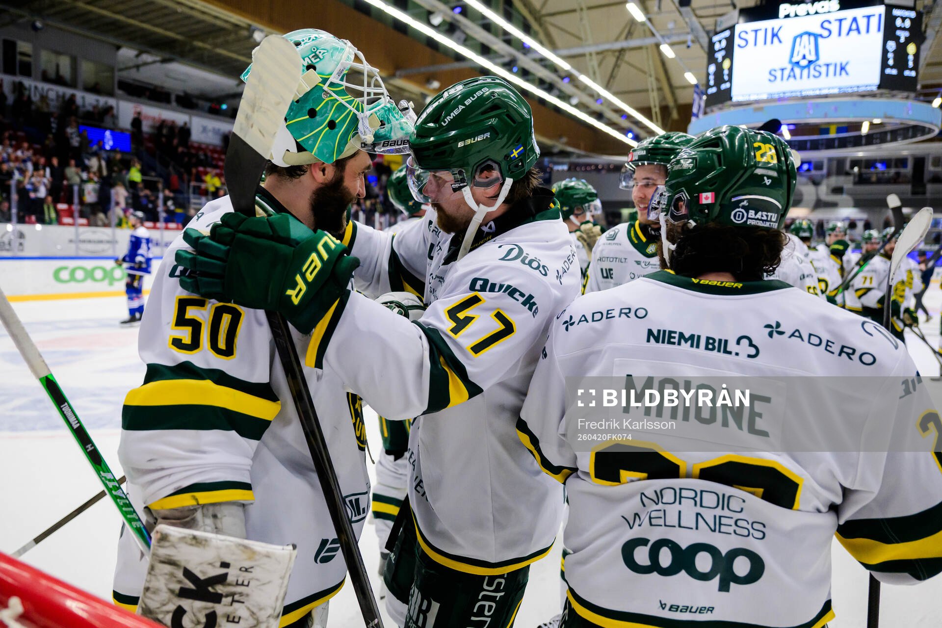 Björklövens målvakt Frans Tuohimaa och Marcus Björk